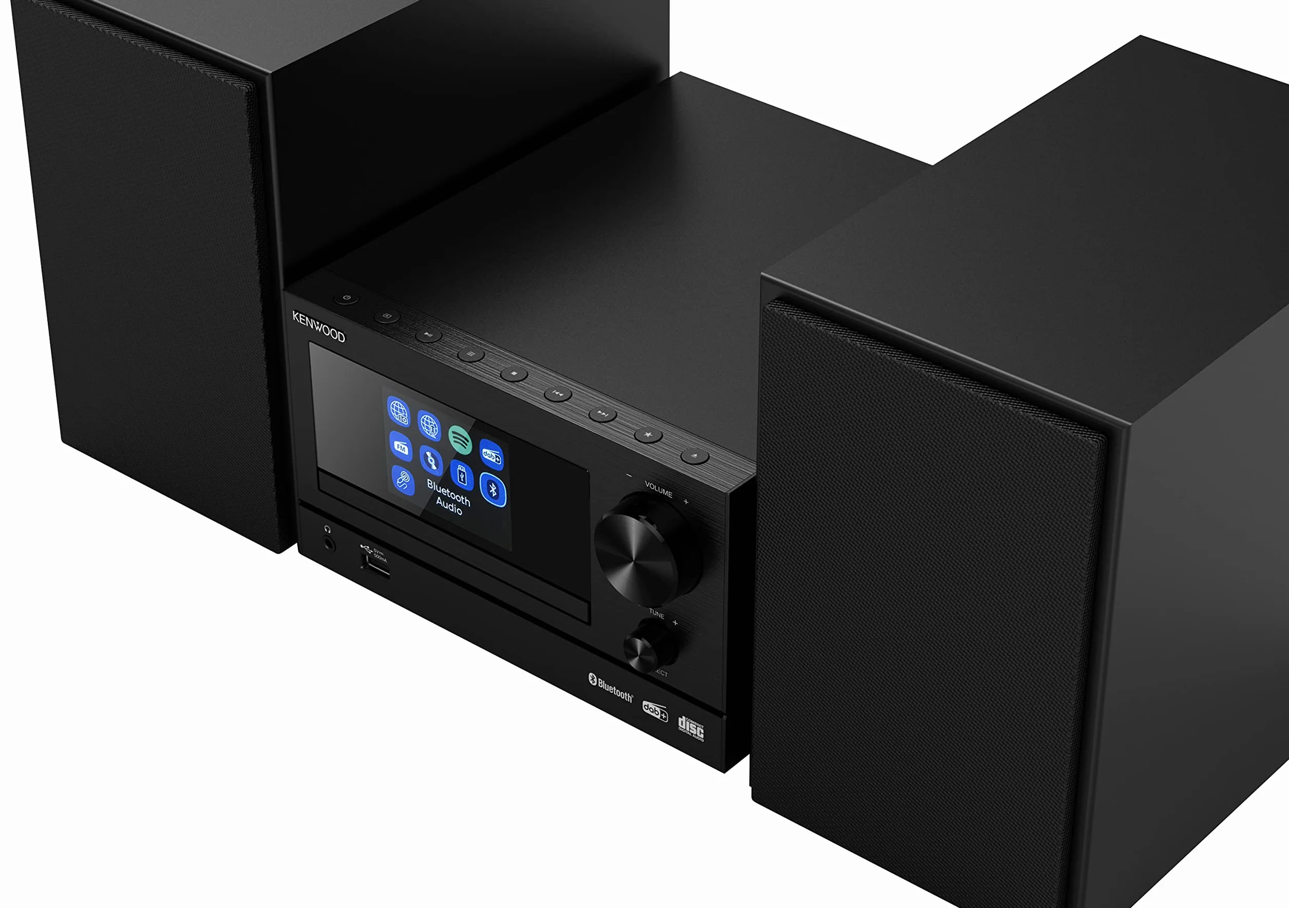 Kenwood M-7000-S Zestaw Stereo, Czarny, 2-drożny