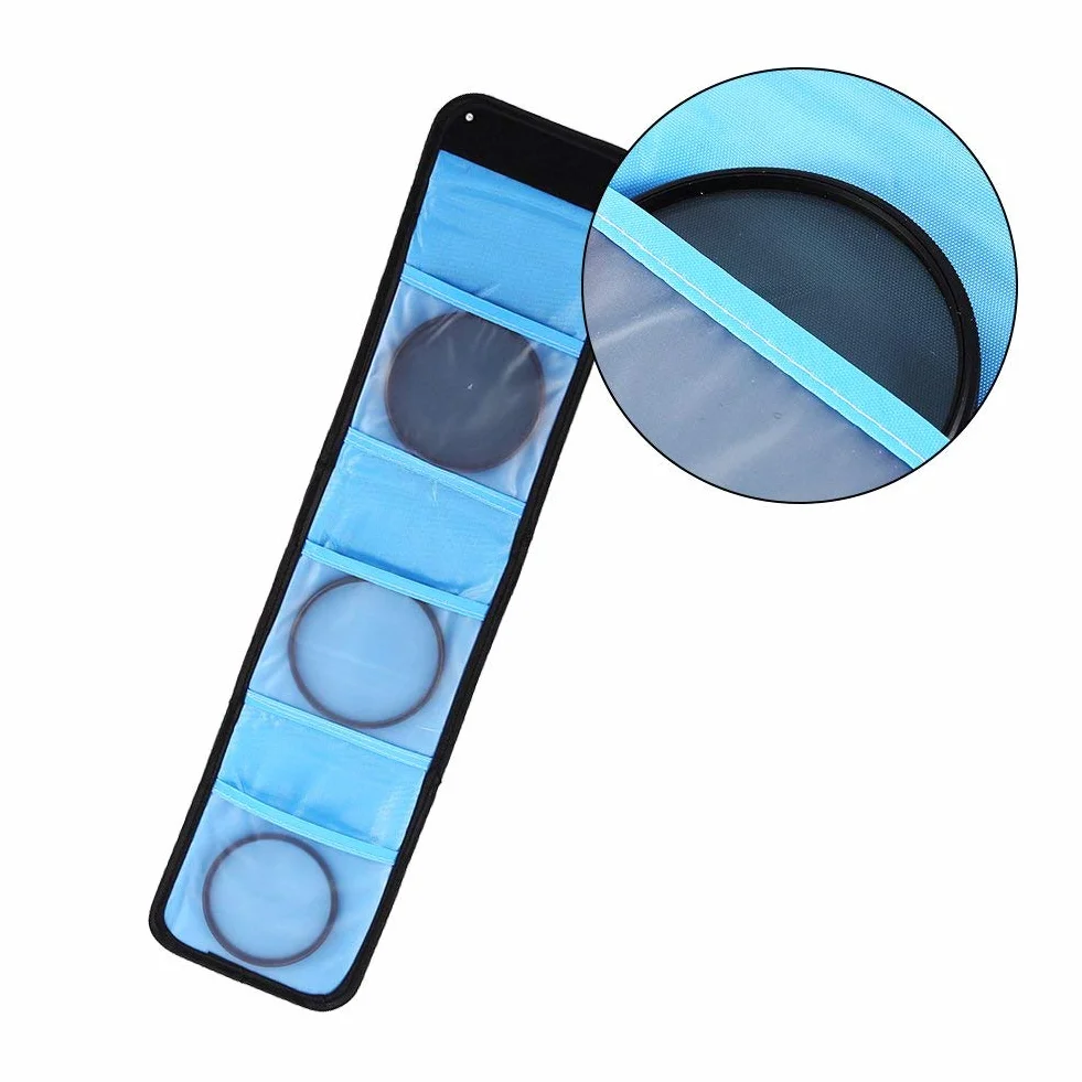 Madezz Etui do przechowywania filtrów do aparatu, 3 torby Etui do filtrów aparatowych Adapter obiektywu Filtr obiektywu Pierścień Torba do przechowywania Etui