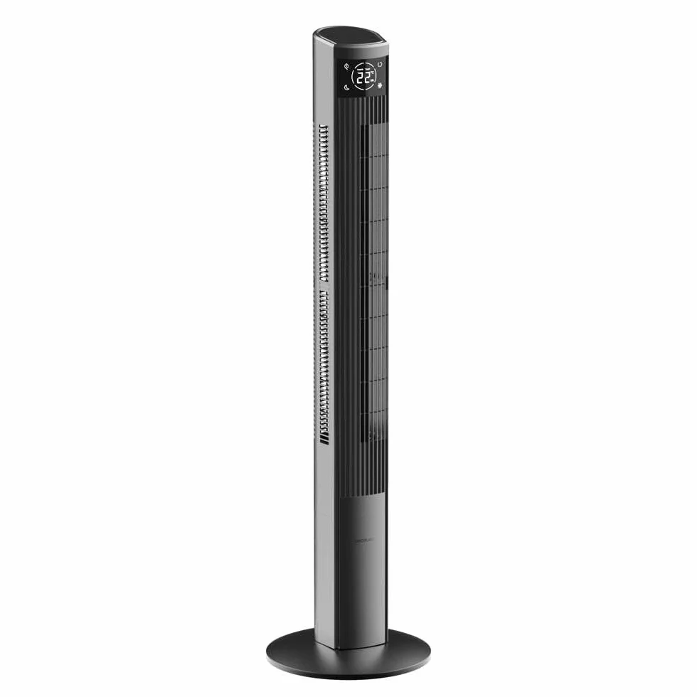 Cecotec EnergySilence 9090 Skyline Ionic Tower Fan 47" 45 W jonizator ekran dotykowy LED pilot zdalnego sterowania 3 tryby prędkości 12-godzinny timer oscylacja 70º