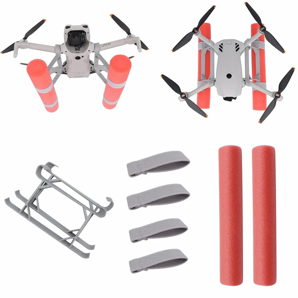 Podwozie do lądowania na wodzie dla DJI Lito 1/ X1, wzmocnione podwozie lądowania z uchwytem pływającym, części do lądowania drona awaryjnego z paskiem pływalności