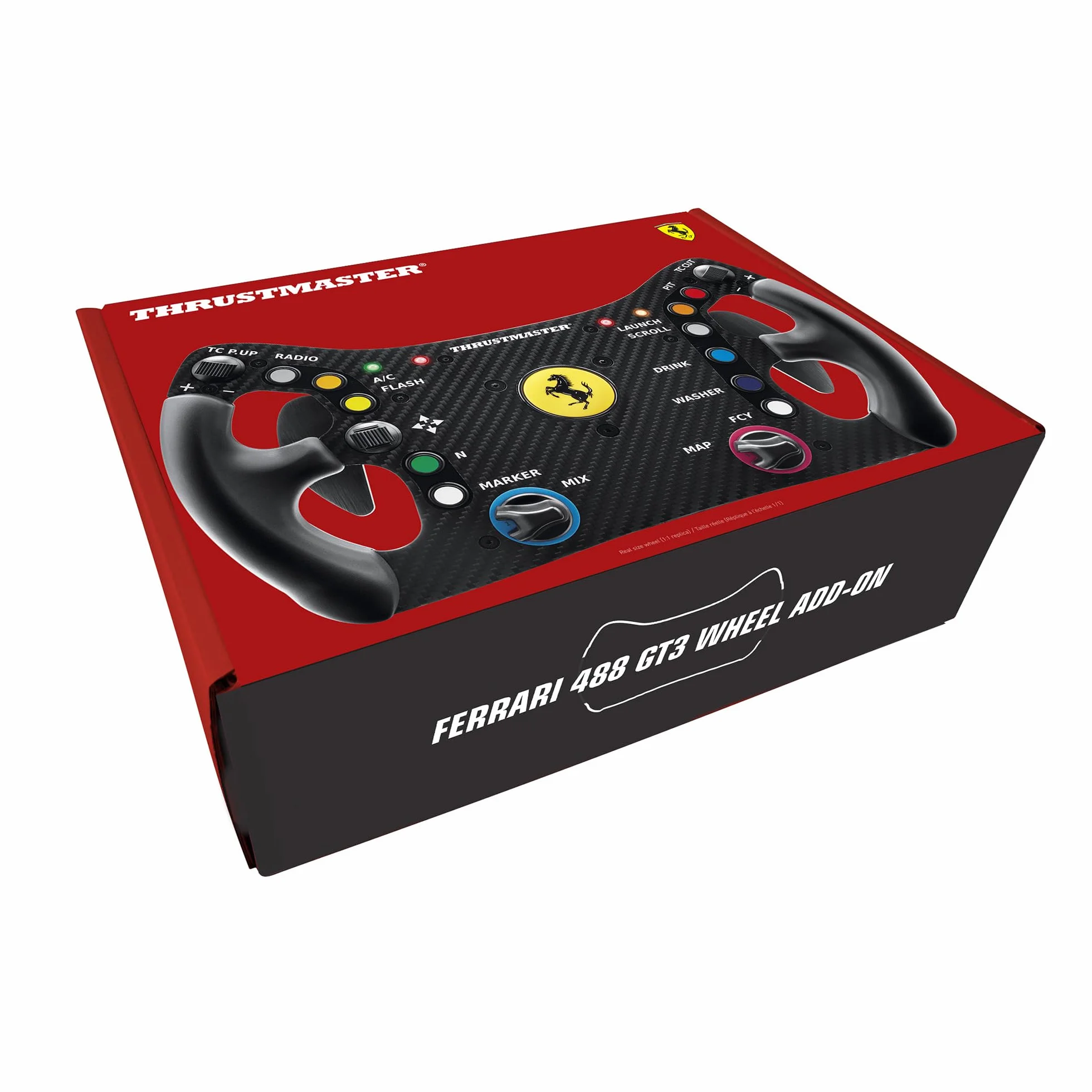 Thrustmaster Ferrari 488 GT3 Wheel Add-On, Koło Kierownicy Wyścigowej, PC, PS5, PS4, Xbox Series X|S, Xbox One, Oficjalna Licencja Ferrari