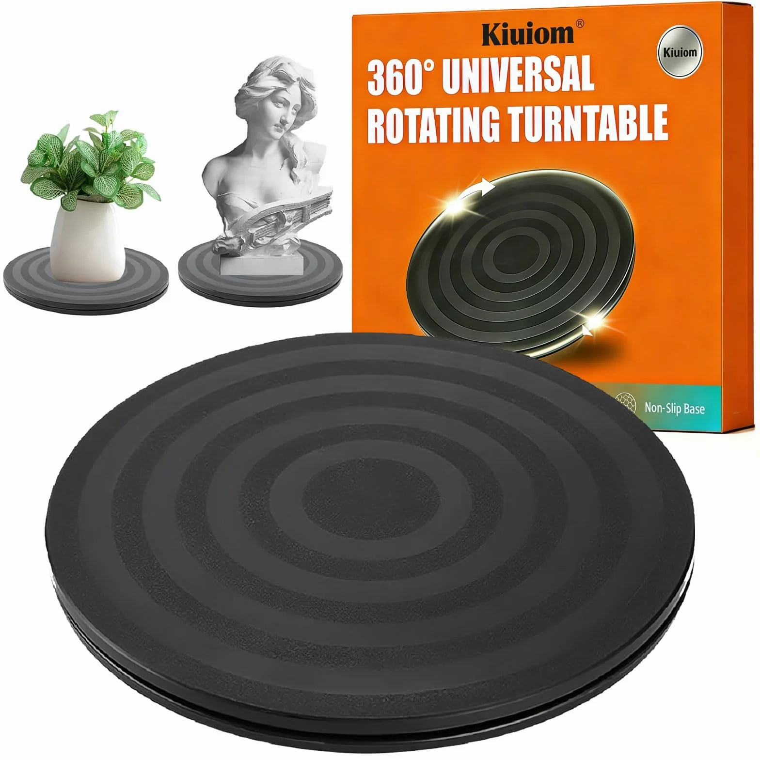 20 cm obracająca się platforma, obrotowa podstawa gramofonu, obrotowy stojak o 360°, gramofon ze stalową kulką, obrotowy talerz do telewizora Rzemiosło Rośliny Bonsai (20 cm)