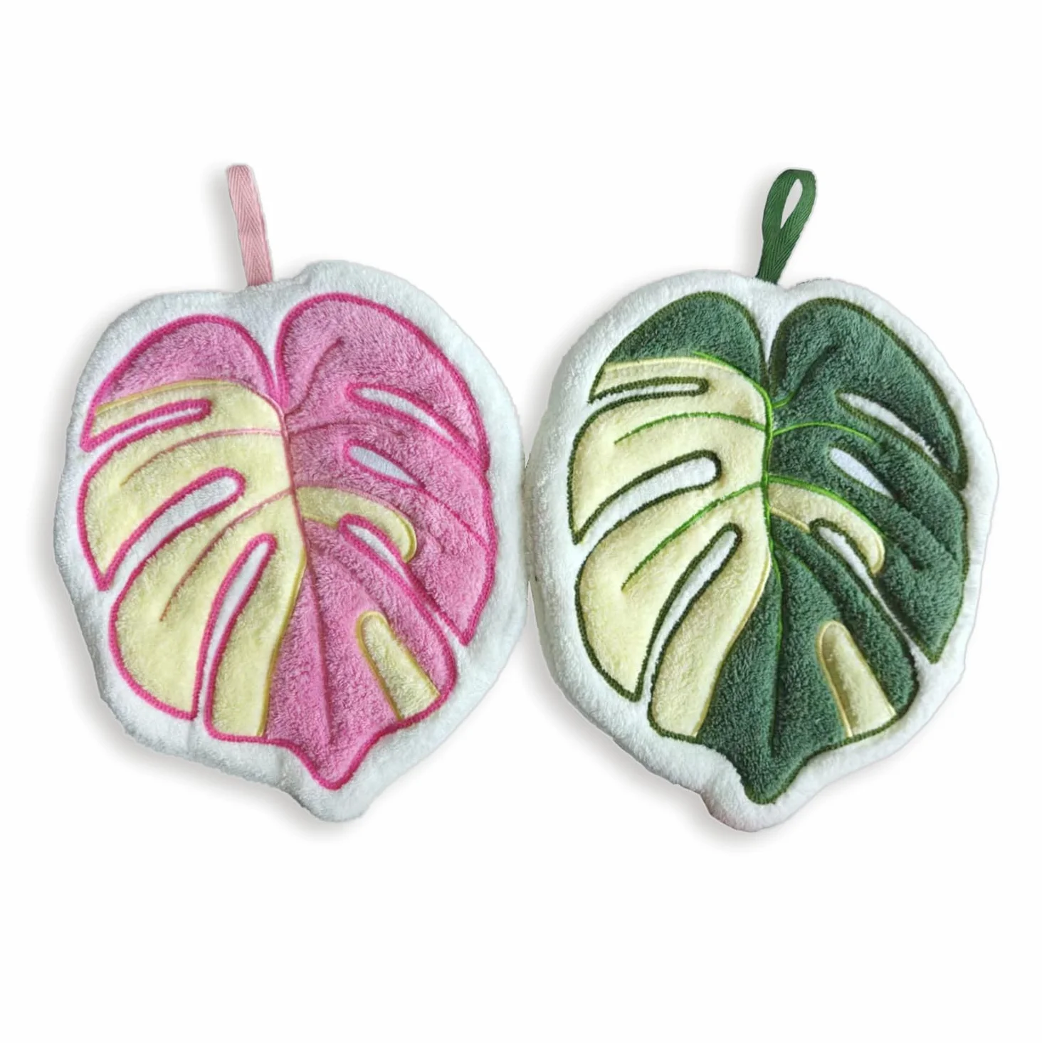 Ręczniki do rąk Monstera Deliciosa, chłonne miękkie wiszące ręczniki do herbaty do łazienki i kuchni, dekoracyjne ręczniki do twarzy z serem szwajcarskim, dekoracja domu i prezenty dla