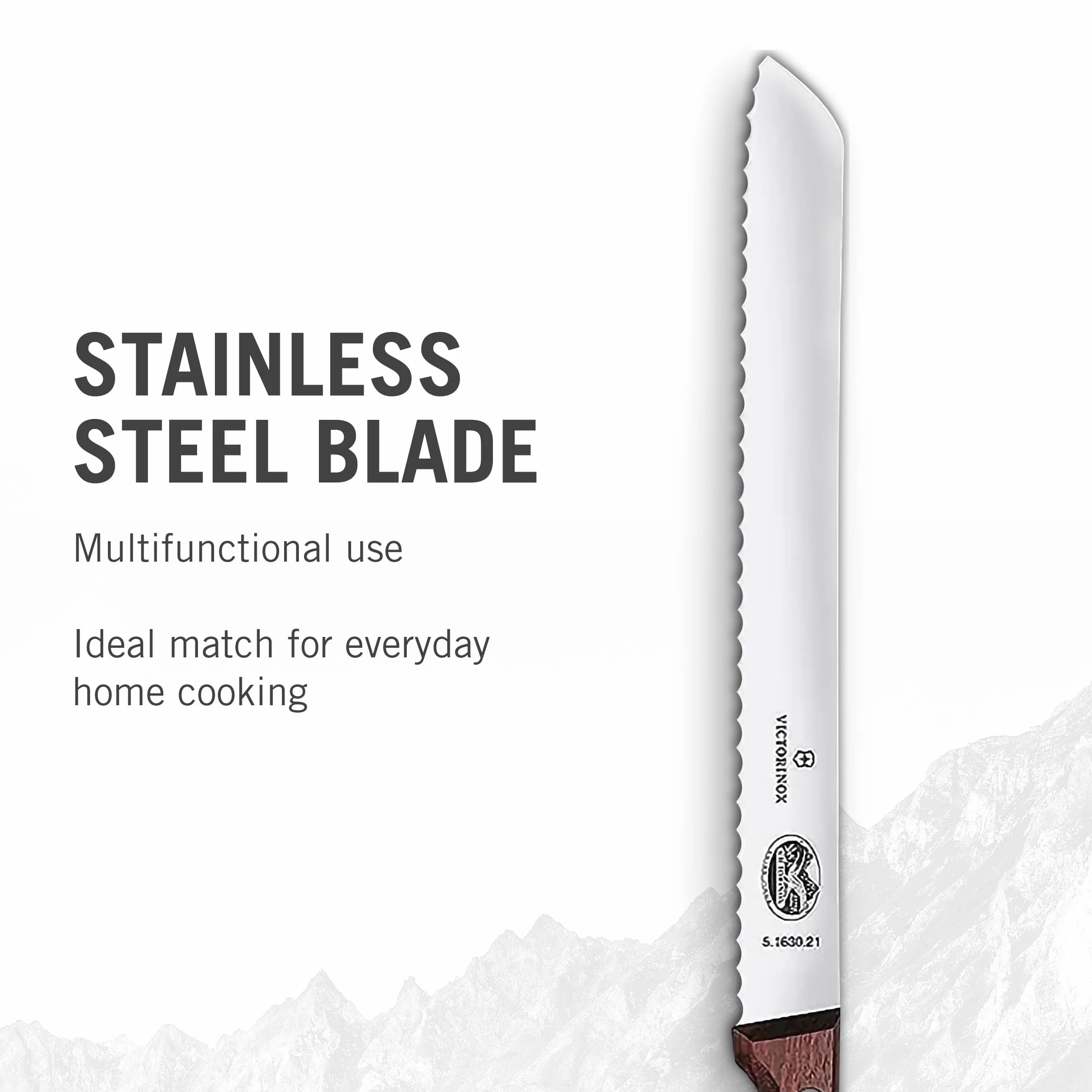 Victorinox Küchengarnitur 5.1020.21G Holzgriff Braun Extra scharfe Klinge