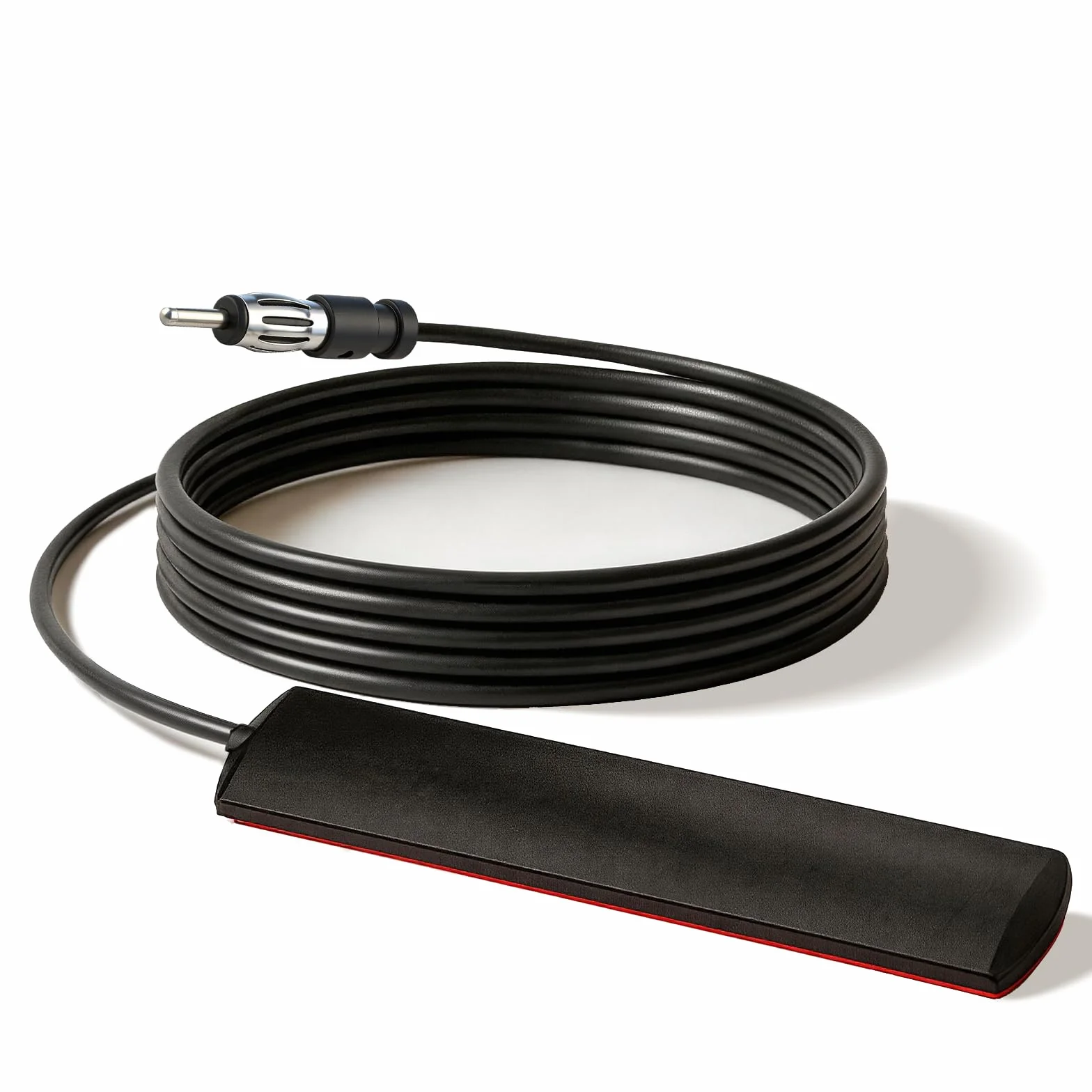 Bingfu Samochodowa antena radiowa FM Uniwersalna samochodowa antena stereo Wtyczka DIN Ukryta naklejka na przednią szybę z kablem przedłużającym 3 metry/9,84 stopy do pojazdu Auto Ciężarówka SUV Radio