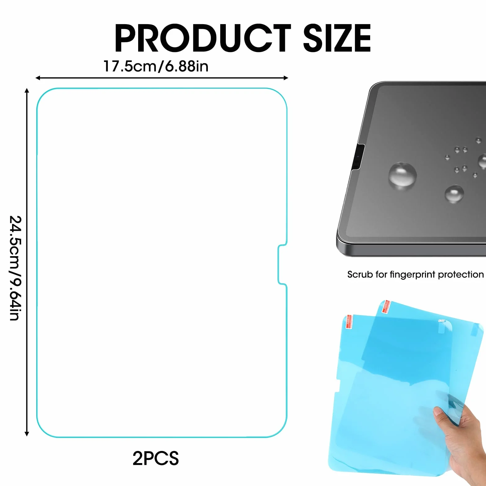2 sztuki folii ochronnej Paperlike do iPad 10. generacji 10,9 cala 2022, rysowanie i pisanie jak na papierze, matowa, odporna na odbicia, kompatybilna z Apple Pencil, łatwa instalacja