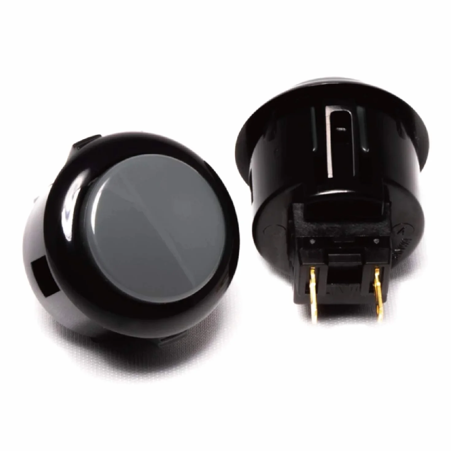 Sintron Sanwa 8 szt. OBSF-30 oryginalny przycisk 30 mm - do gier wideo Arcade Jamma i Arcade Joystick konsoli do gier (szary) S@NWA