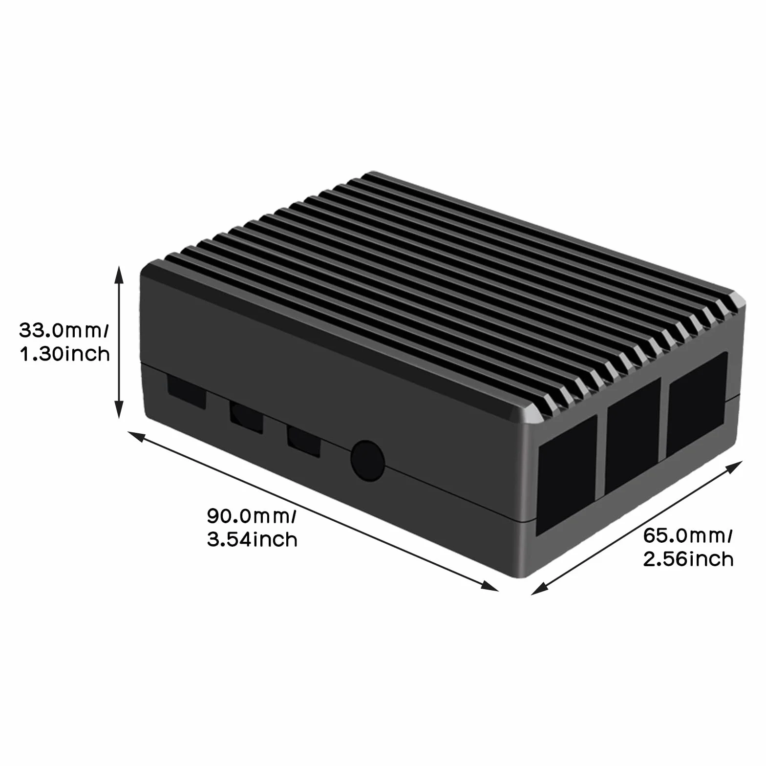 Geekworm Obudowa aluminiowa do Raspberry Pi 4 B model B, wytrzymała, pasywne rozpraszanie ciepła, tylko do Raspberry Pi 4B