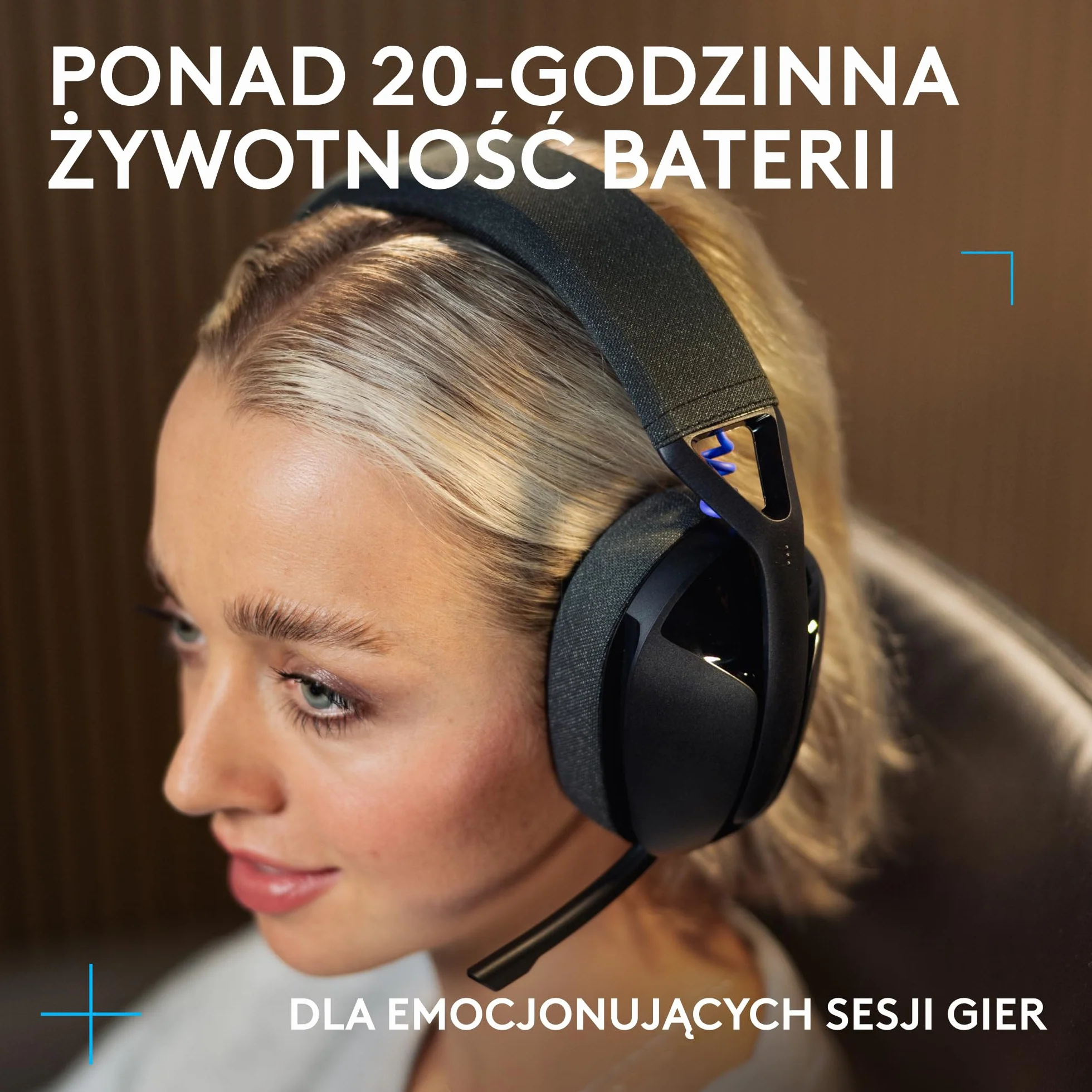 Logitech G G321 LIGHTSPEED bezprzewodowy zestaw słuchawkowy do gier Bluetooth, mikrofon na wysięgniku 16 kHz, PC, PS4, PS5, Nintendo Switch – Czarny