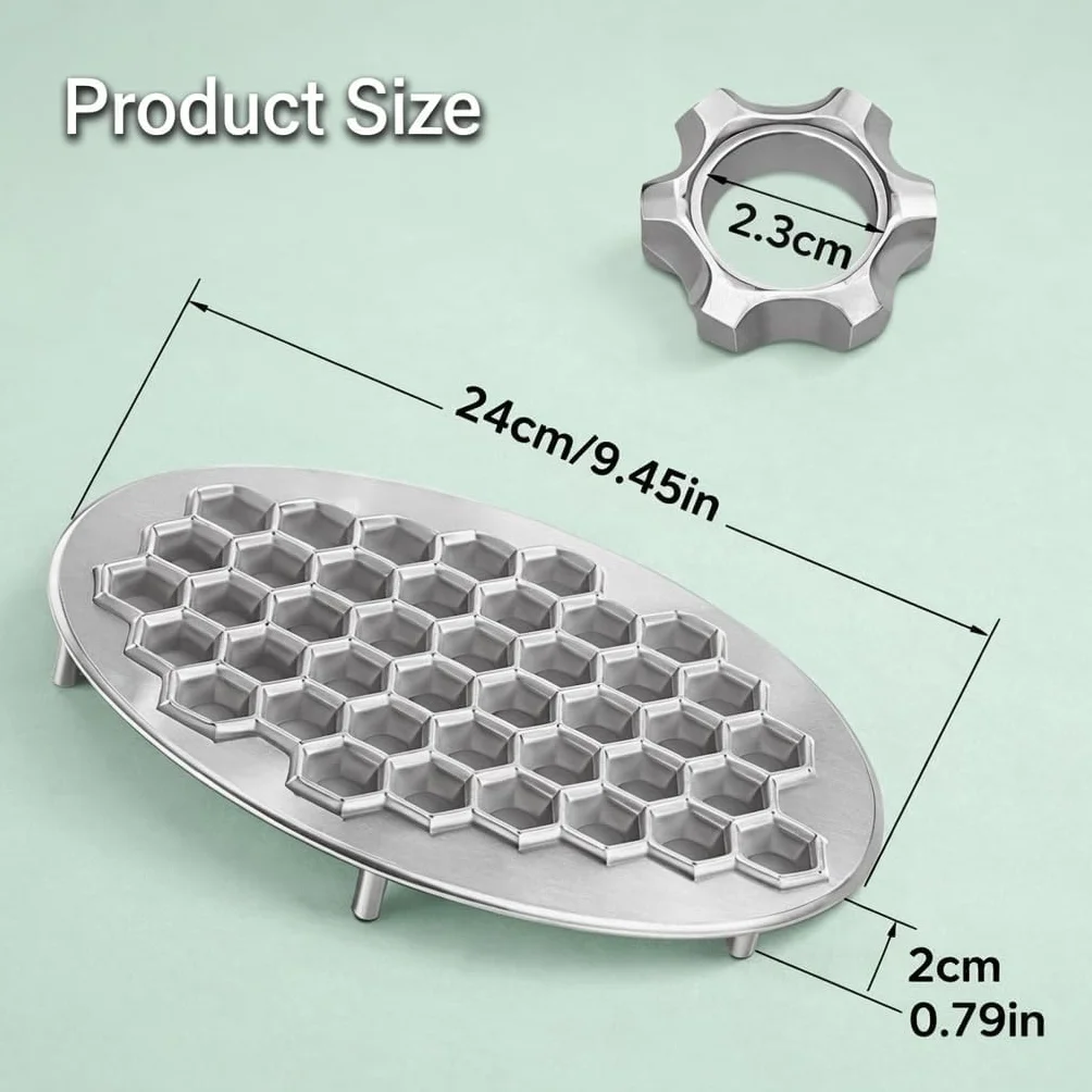 Forma do pierogów, 37 otworów Forma do pierogów ravioli maker ze stopu aluminium formy do pieczenia ciasta akcesoria kuchenne