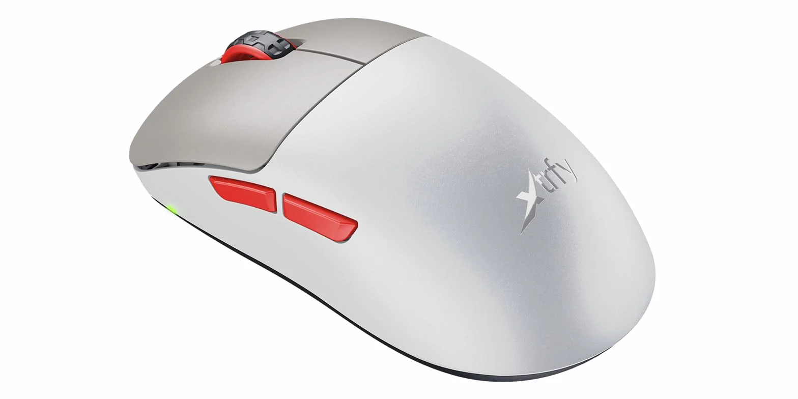 Xtrfy M8 Wireless, bezprzewodowa, ultralekka mysz do gier, zoptymalizowana pod kątem e-sportu, radio 2,4 GHz, wyjątkowo niski przód dla większej precyzji, ładowalna, retro