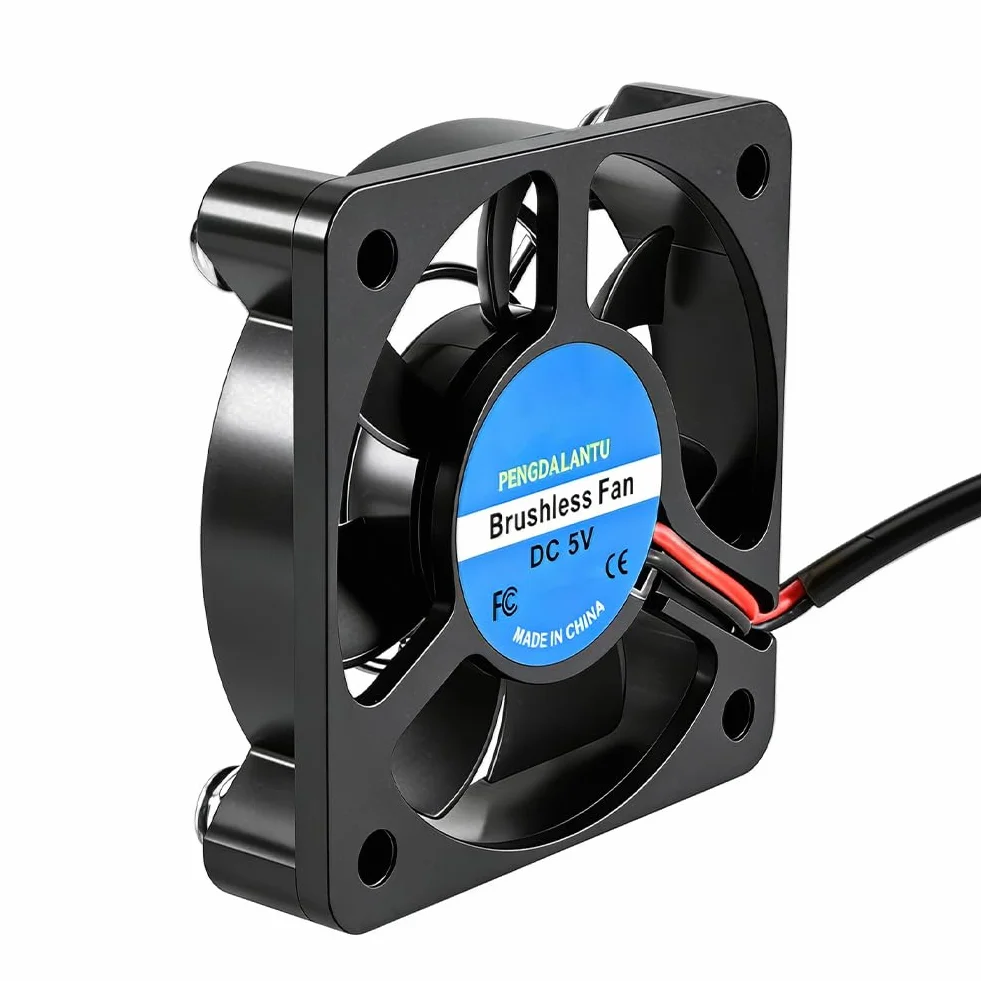 2 sztuki bezszczotkowych wentylatorów USB 50 mm 5 V PC wentylator USB 5010 50 x 50 x 10 mm, mini wentylator do komputera Makerbot do PC CPU, obudowa komputera, drukarka 3D