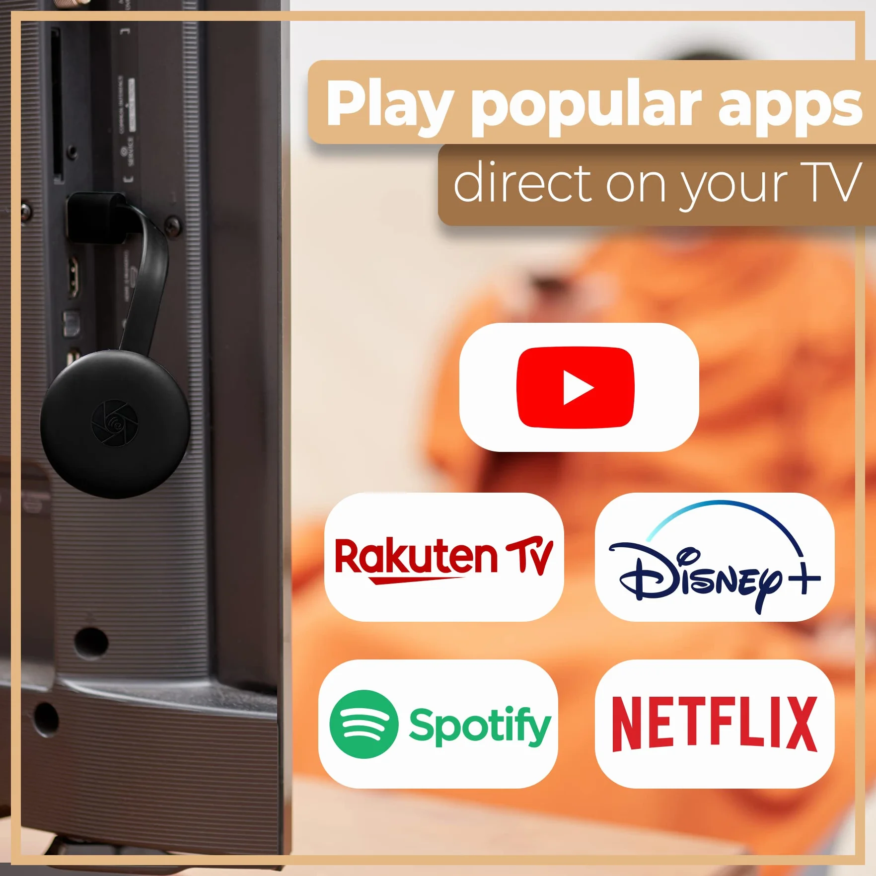 Retoo Bezprzewodowy odbiornik wyświetlacza HDMI Dongle Streaming 1080p 4K, odbiornik wyświetlacza WiFi, obsługa DLNA Miracast Airplay, odtwarzacz multimedialny do systemu Android, Phone, PC, Windows