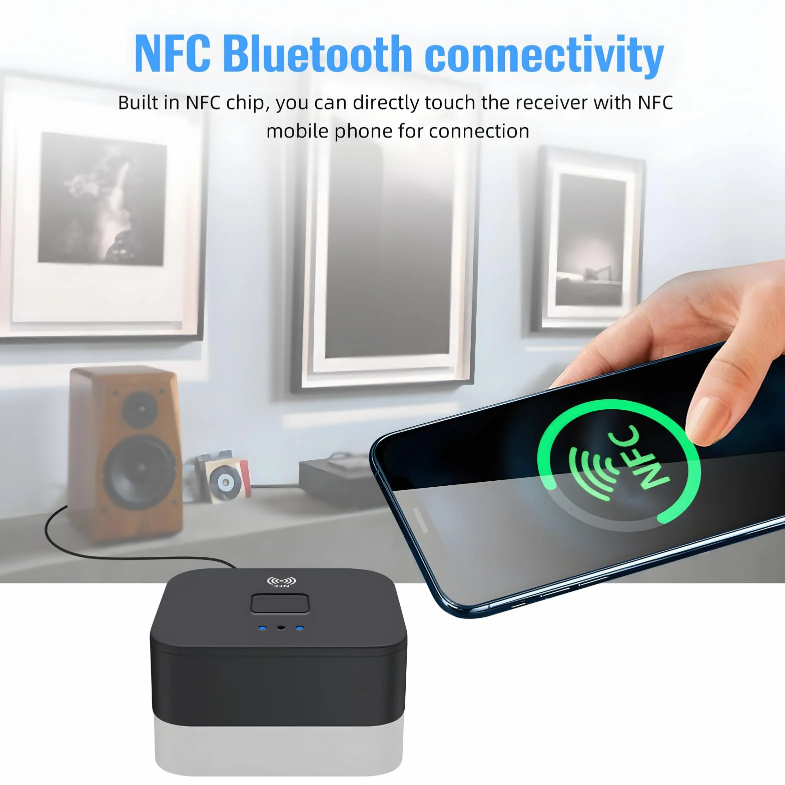 bluetooths 5.0 Adapter audios 3,5 Mm Odbiorca Systemu Stereo Aux Audioadapter Odbiornik dla Wzmacniacza Głośników Samochodowych Telewizji