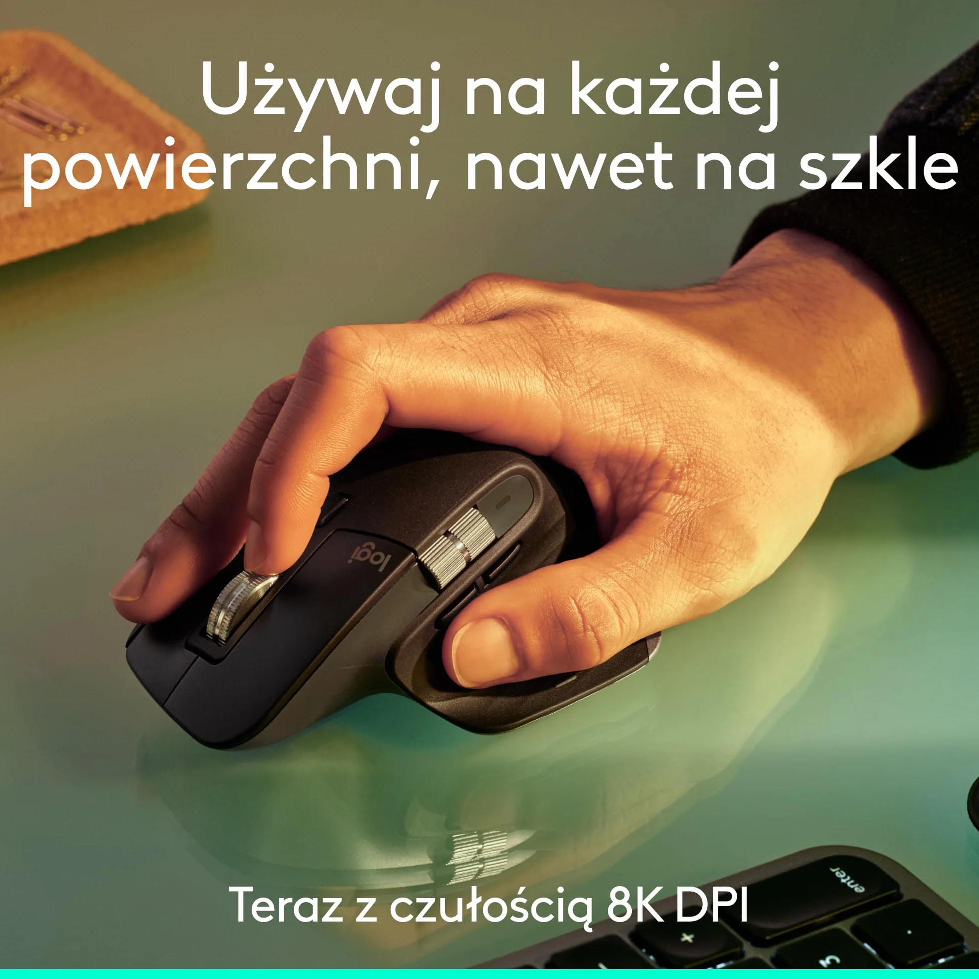 Logitech MX Master 3S – Wydajna mysz bezprzewodowa z błyskawicznym przewijaniem, Ergo, 8K DPI, śledzenie ruchu na szkle, ciche kliknięcia, Bluetooth, Windows, Linux, Chrome - Grafit