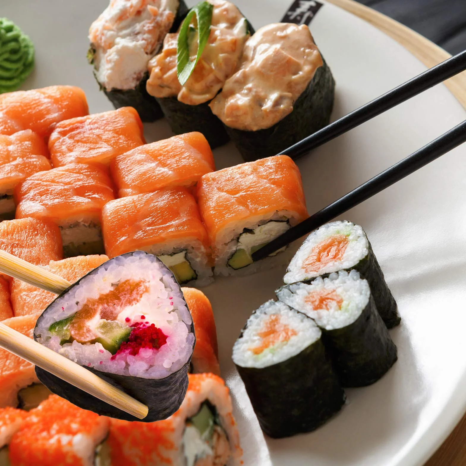 Zestaw do sushi 8 kształtów 16-częściowe narzędzie z tworzywa sztucznego