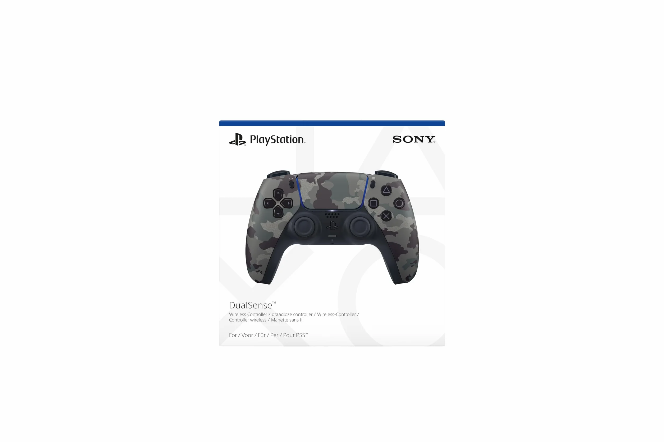 Play Station Dualsense 9423294 Kontroler, Grey Camo, 19,9 x 7 x 19 cm