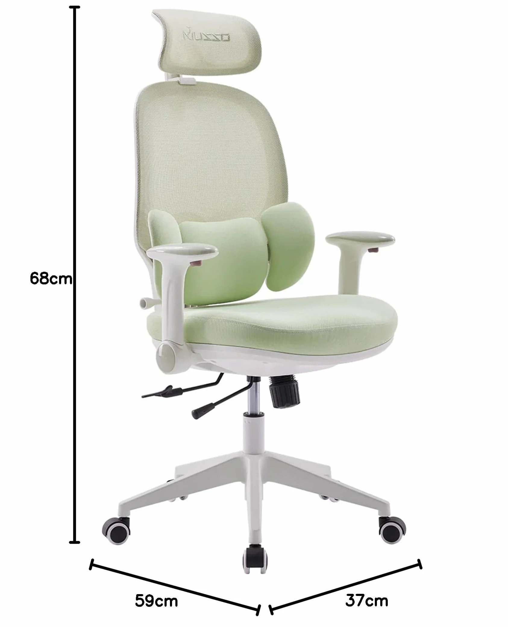 MUSSO T30 Ergonomiczne krzesło biurowe dla dzieci z podparciem lędźwiowym i siatką