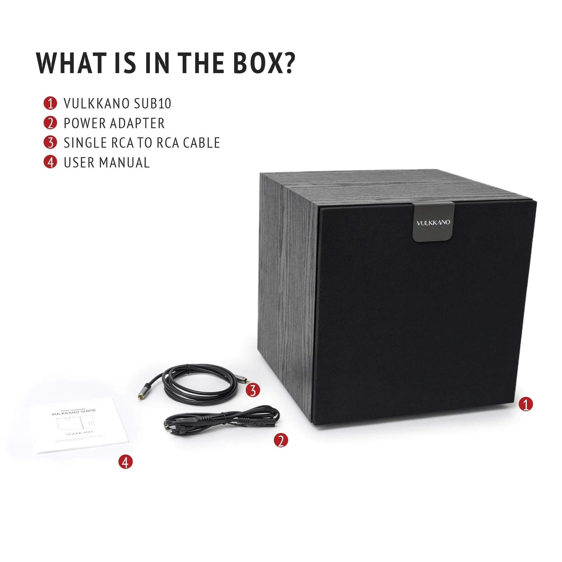 VULKKANO SUB8 Aktywny Subwoofer 8", częstotliwość 40 Hz - 200 Hz
