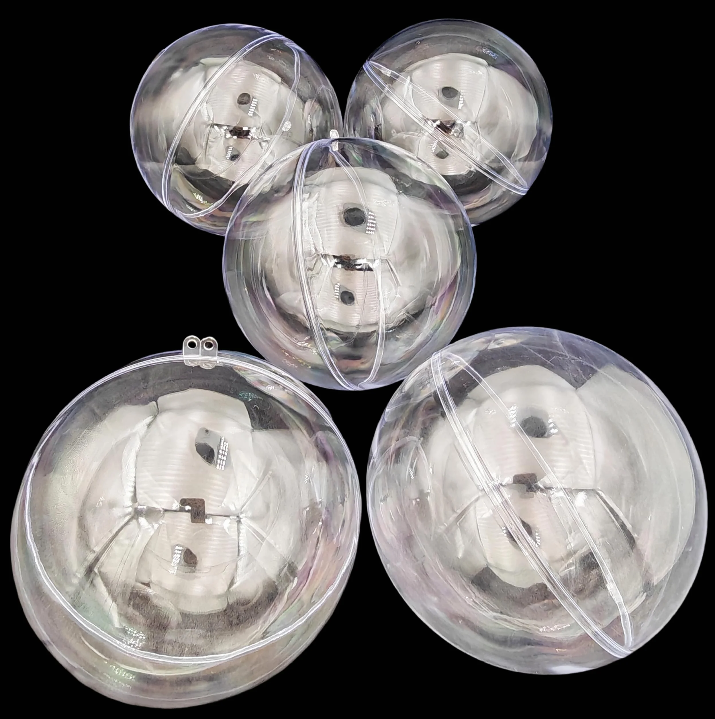 Przezroczysta plastikowa kula akrylowa 14 cm 5 szt. do dekoracji DIY