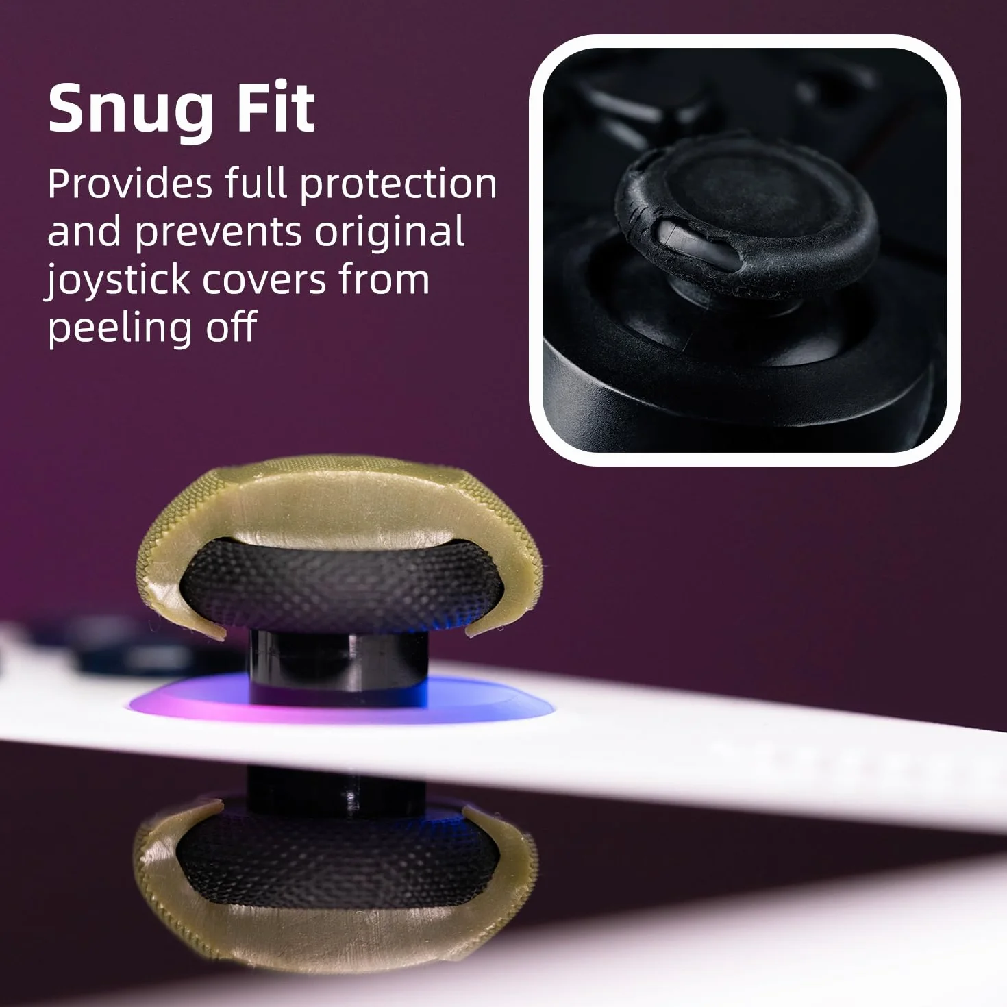Skull & Co. Convex Thumb Grip Caps Joystick Cap Analogowa Stick Cap Thumbstick Grip Cover for Steam Deck/Steam Deck OLED and ROG Ally/ROG Ally X - Black, 2 pary (4 szt.)
