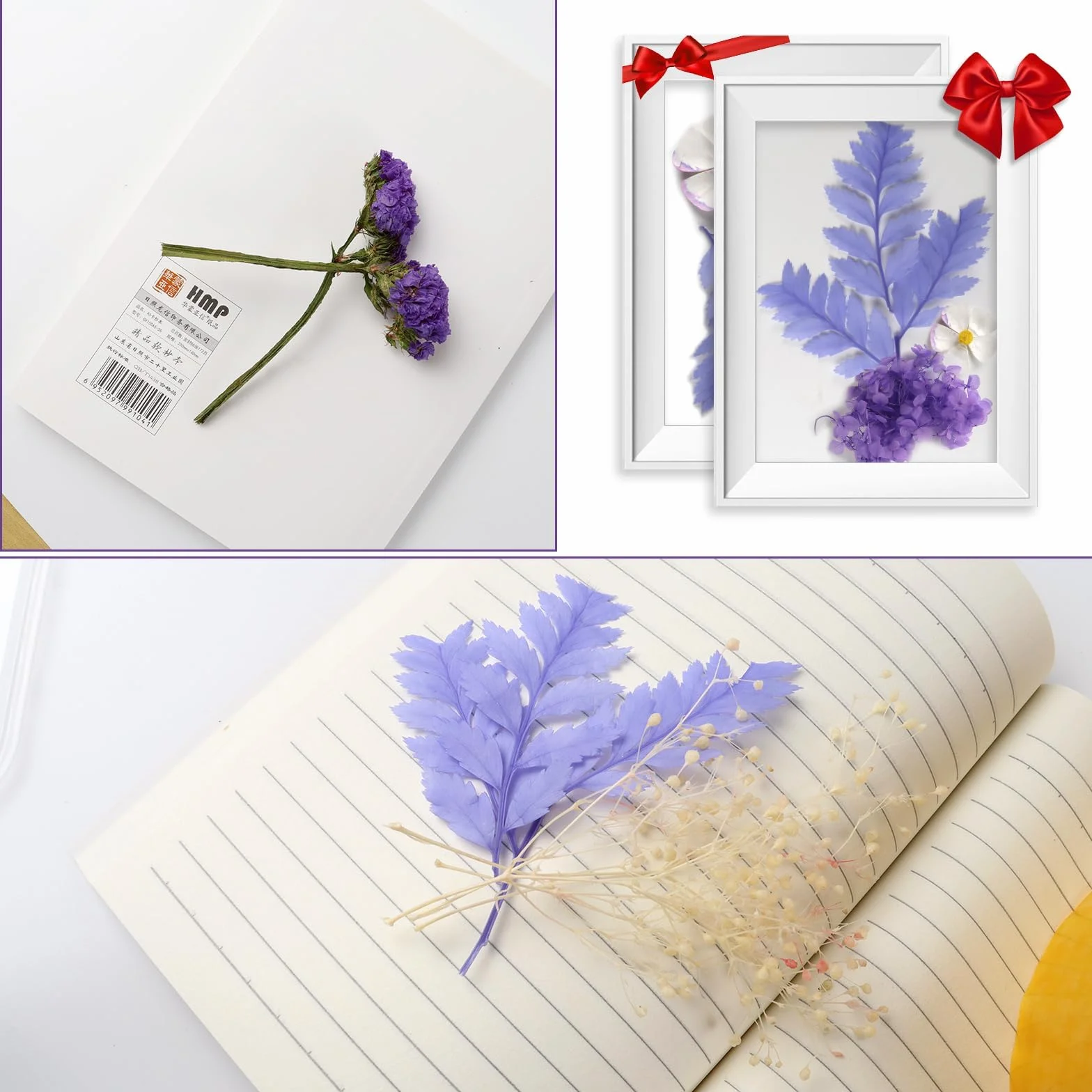 Sztuczne kwiaty z żywicy epoksydowej 2 sztuki dekoracje do scrapbookingu DIY fioletowy