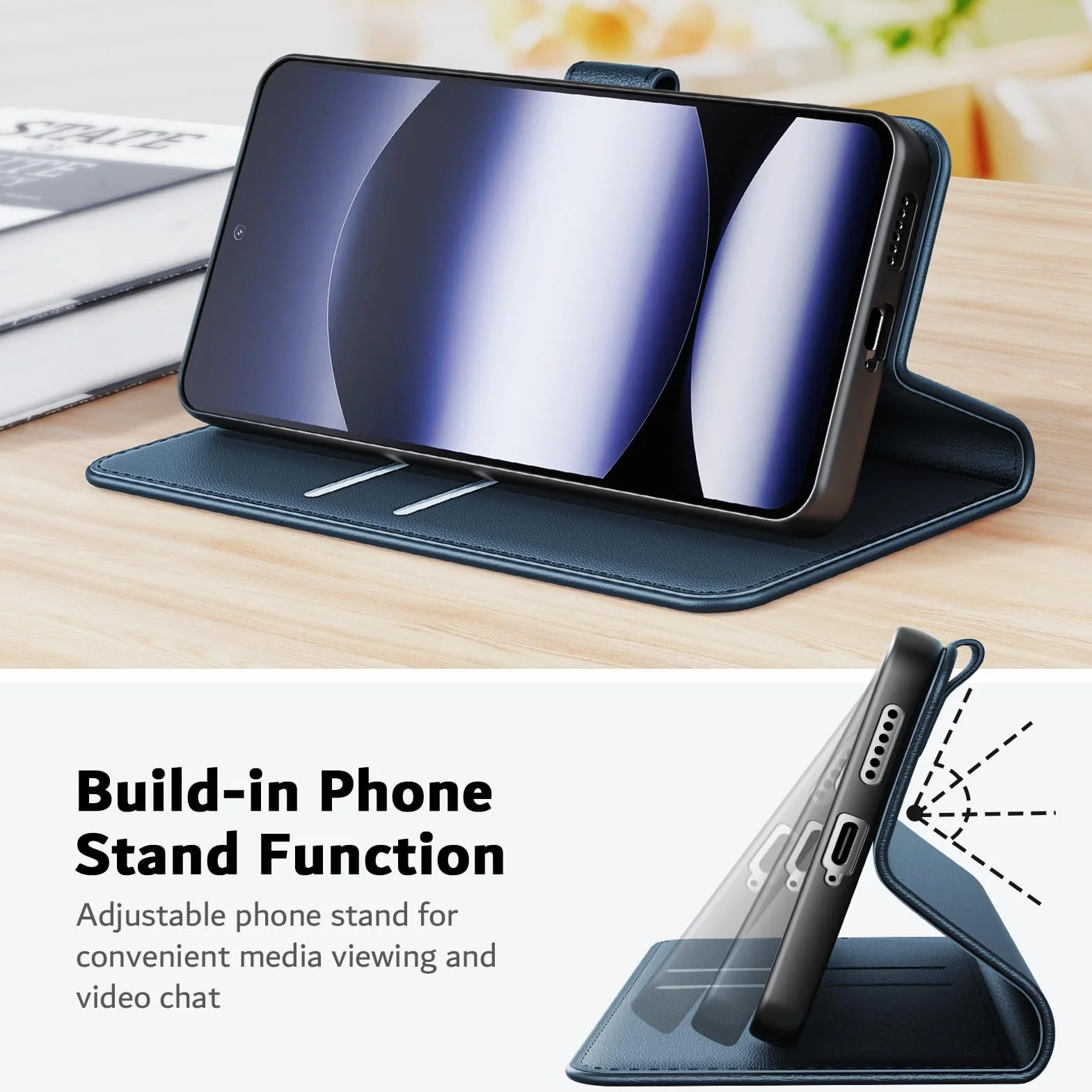 Etui do Xiaomi Redmi Note 14 4G (nie dla 5G) + osłona ekranu ze szkła hartowanego * 2, [blokada RFID] Wysokiej jakości etui z klapką ze skóry PU portfel etui na telefon [przegródki na karty]