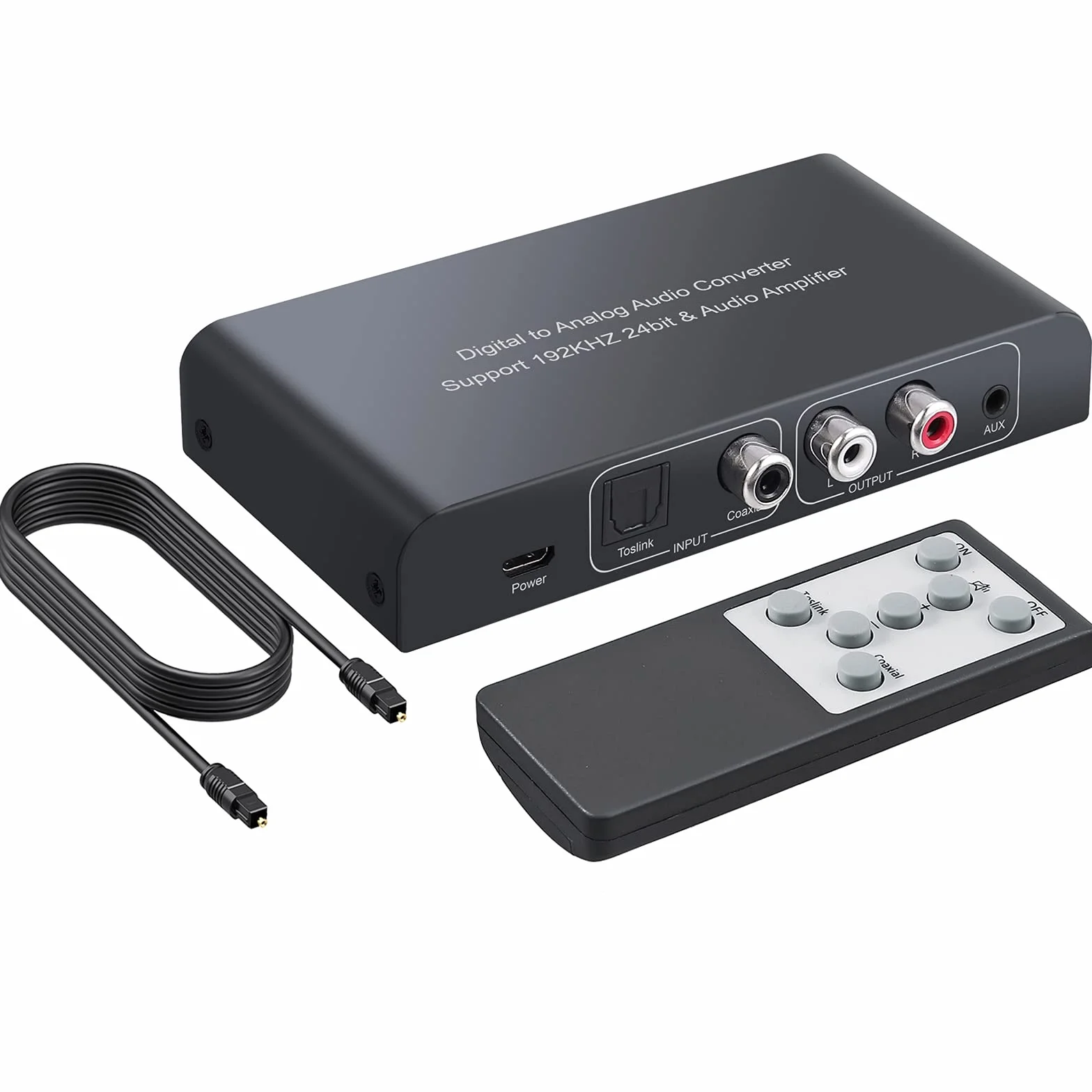 Prozor SAKDAC044 Cyfrowy na Analogowy Konwerter Audio, Czarny