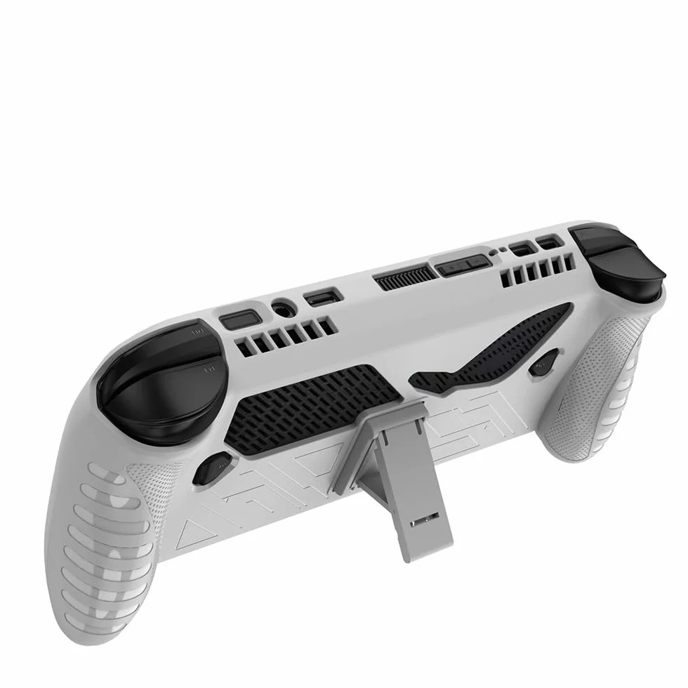 Etui na Asus ROG Xbox Ally, Ultracienkie Miękkie TPU Etui z Podpórką, Shockproof Ochronne Kickstand Case dla Asus ROG Xbox Ally-Biały