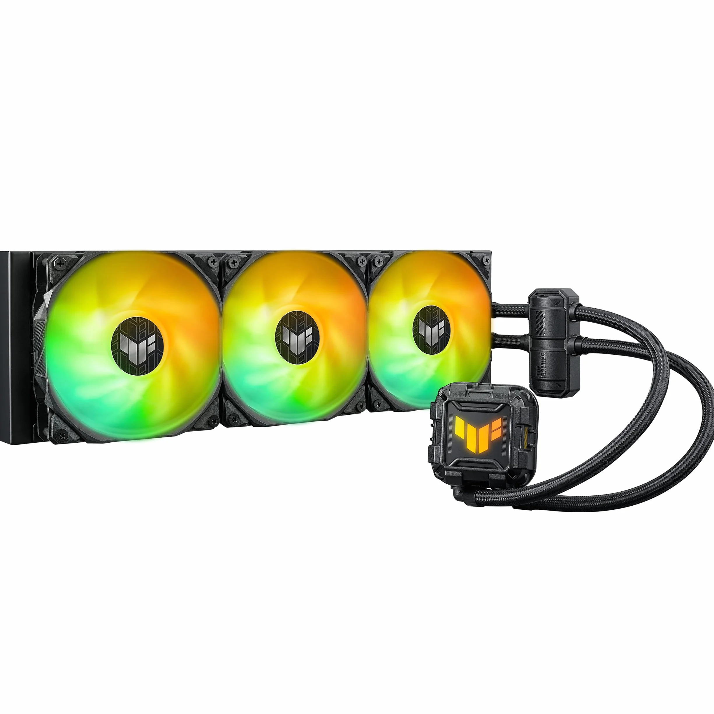 ASUS TUF Gaming LC II 360 ARGB All-in-One płynny procesor chłodzący (Aura Sync, 3 x TUF Gaming 120 mm, wentylator ARGB, czarny)