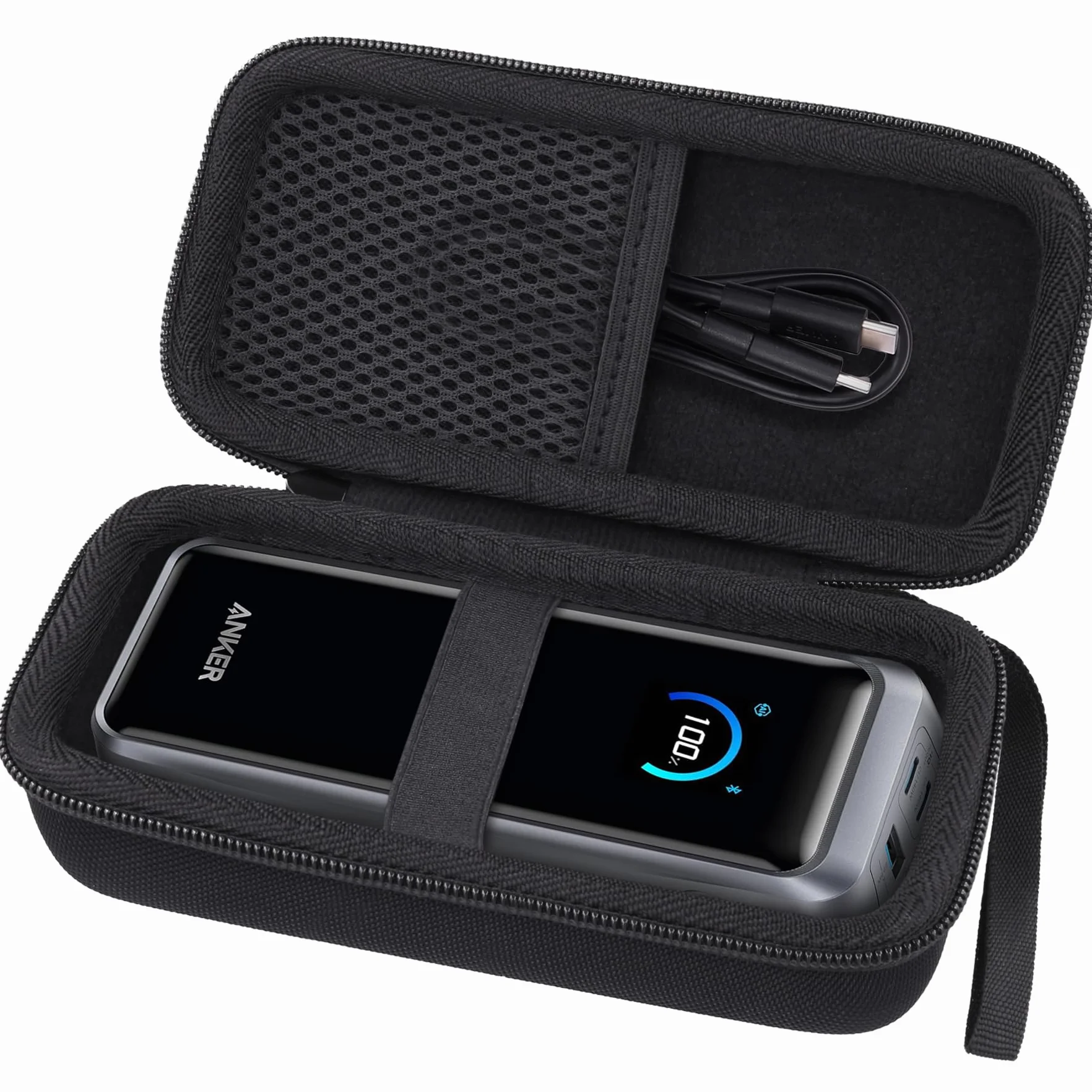co2CREA Etui dla Anker Prime Power Bank 26,250mAh,Osłona podróżna do przechowywania przenośnej ładowarki Anker 26K 300W A110A,Tylko etui