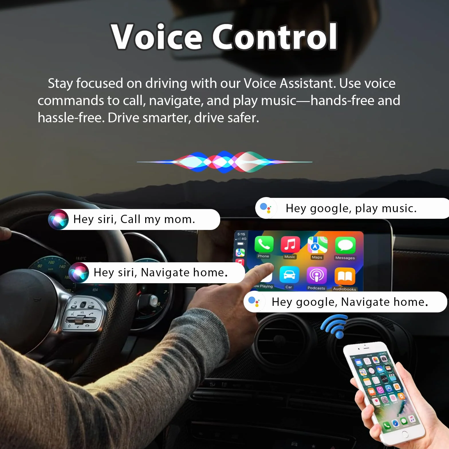 Sunweyer Bezprzewodowy Adapter CarPlay i Android Auto do Samochodów z Łącznością Przewodową | Port USB-A | Plug & Play | Automatyczne Łączenie (Super Mini S31)