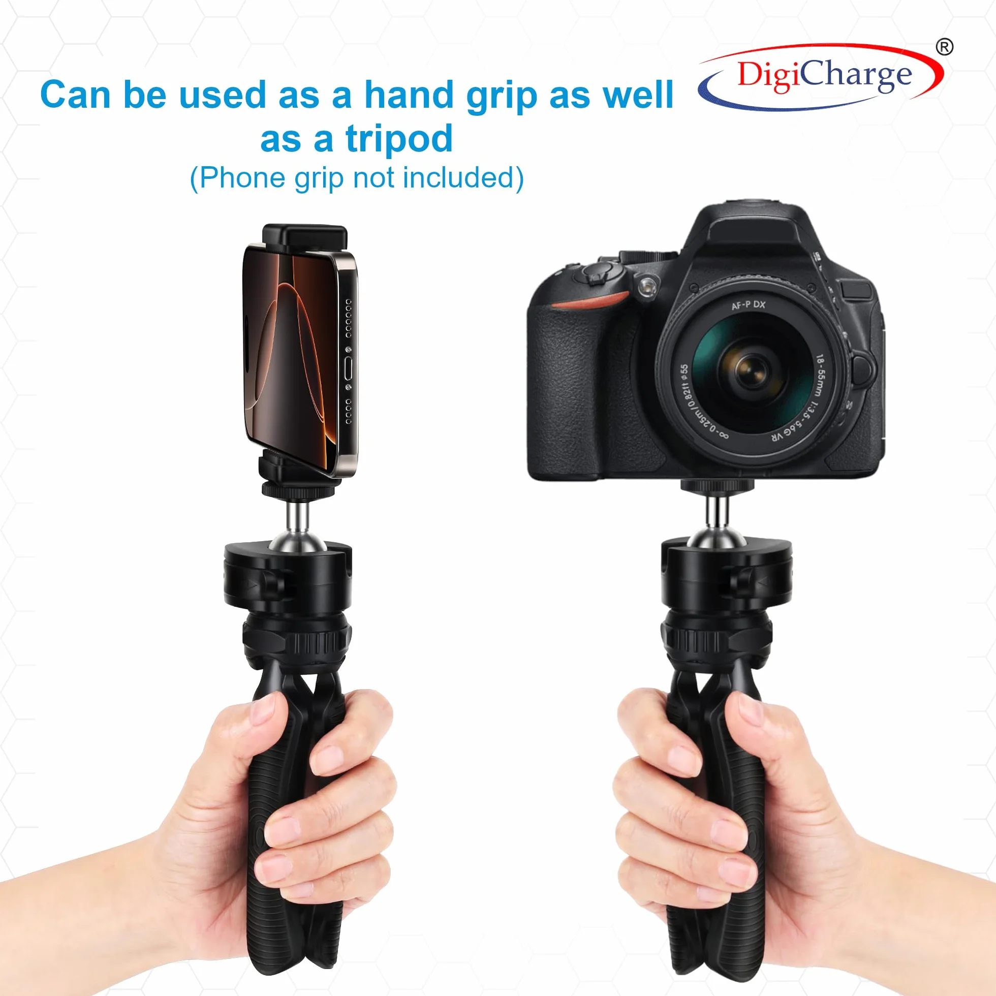 Digicharge Mini statyw do aparatu kompatybilny z aparatami cyfrowymi i DSLR Gorilla Tri Pod Mount Stand