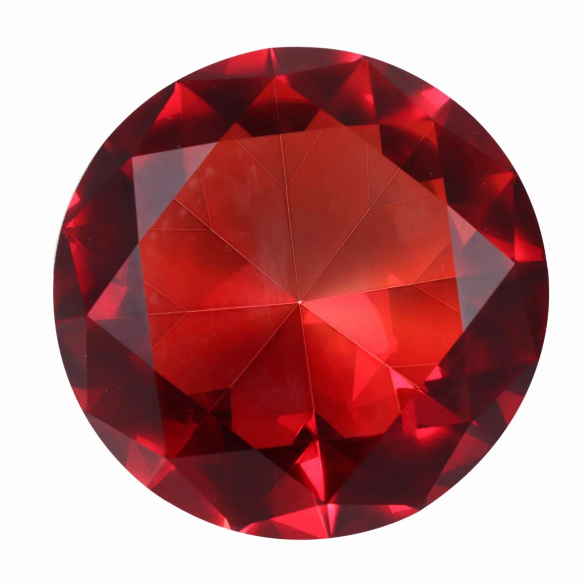 Happyyami Sztuczne Diamenty Szklane Ozdobny Element Czerwony do Wypełnienia Wazonów