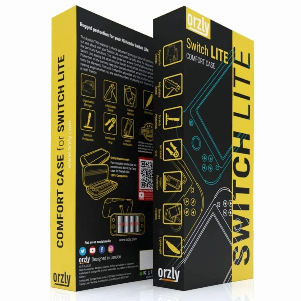 Orzly Etui z uchwytem do Nintendo Switch Lite, różowy