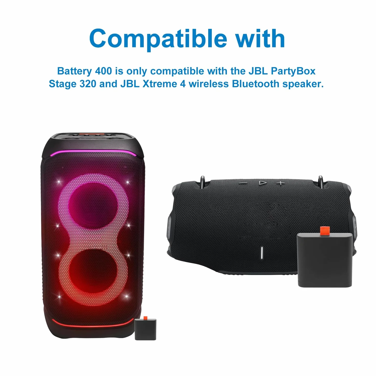 SLODA Zapasowy akumulator do przenośnych głośników JBL PartyBox Stage320 Xtreme 4 (7,4 V 10000 mAh)