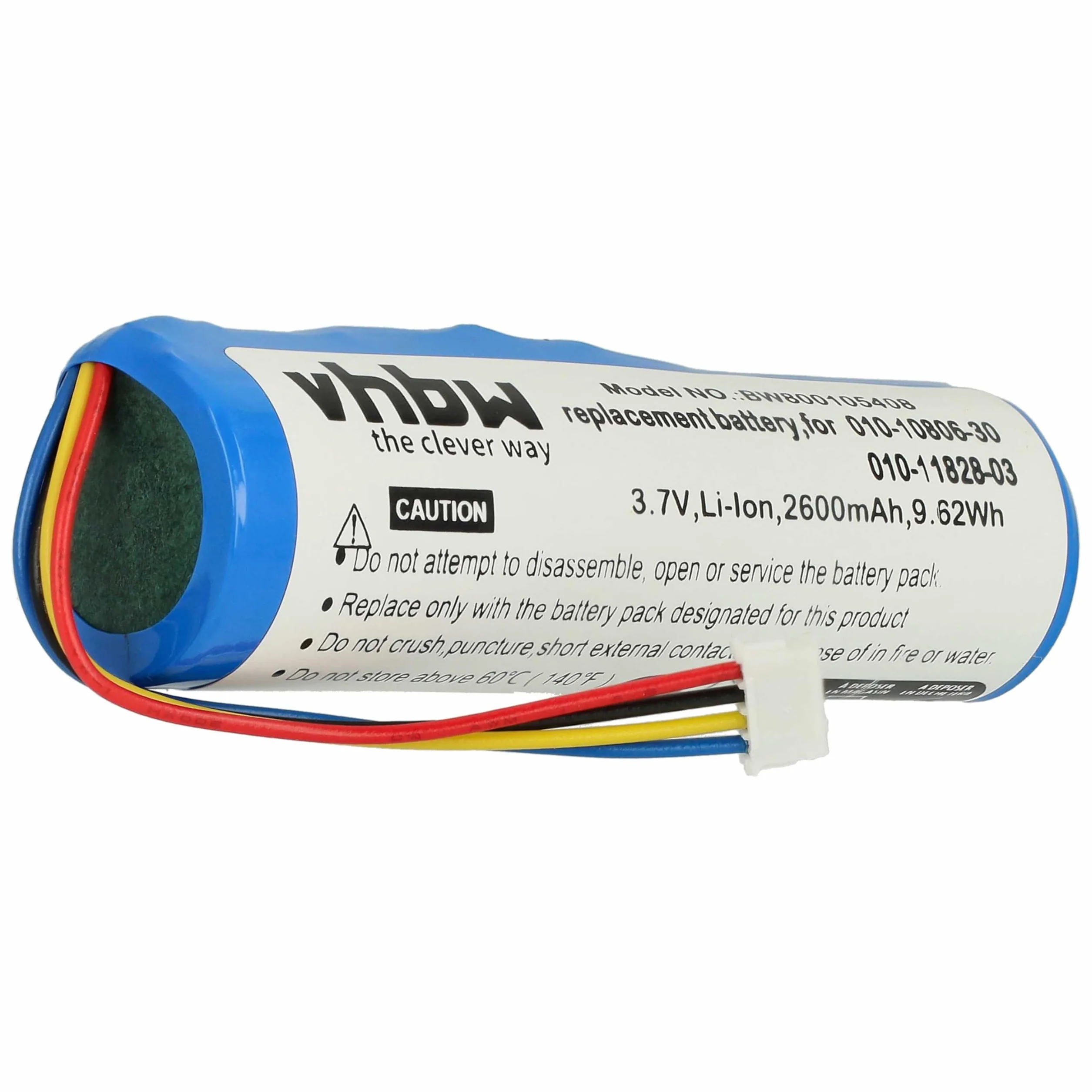 vhbw 2600 mAh (3,7 V) bateria do GPS Garmin Alpha, Alpha 100, DC50, DC50 obroża do śledzenia psów, TT10, TT10 urządzenie dla psów.