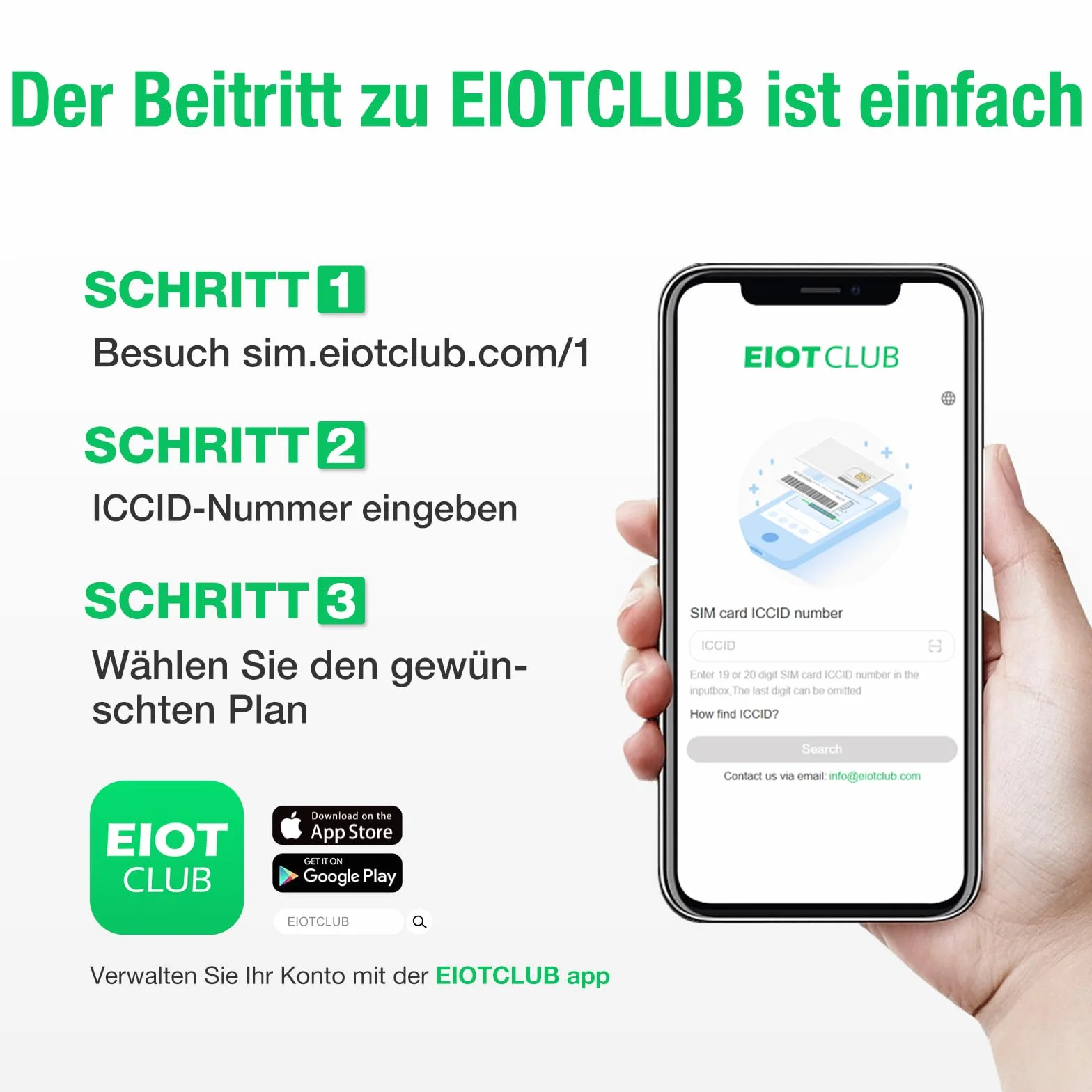 EIOTCLUB Karta SIM Prepaid bez umowy, karta SIM kompatybilna z siecią 29 krajów europejskich, tylko transfer danych, bez funkcji połączeń telefonicznych lub tekstowych