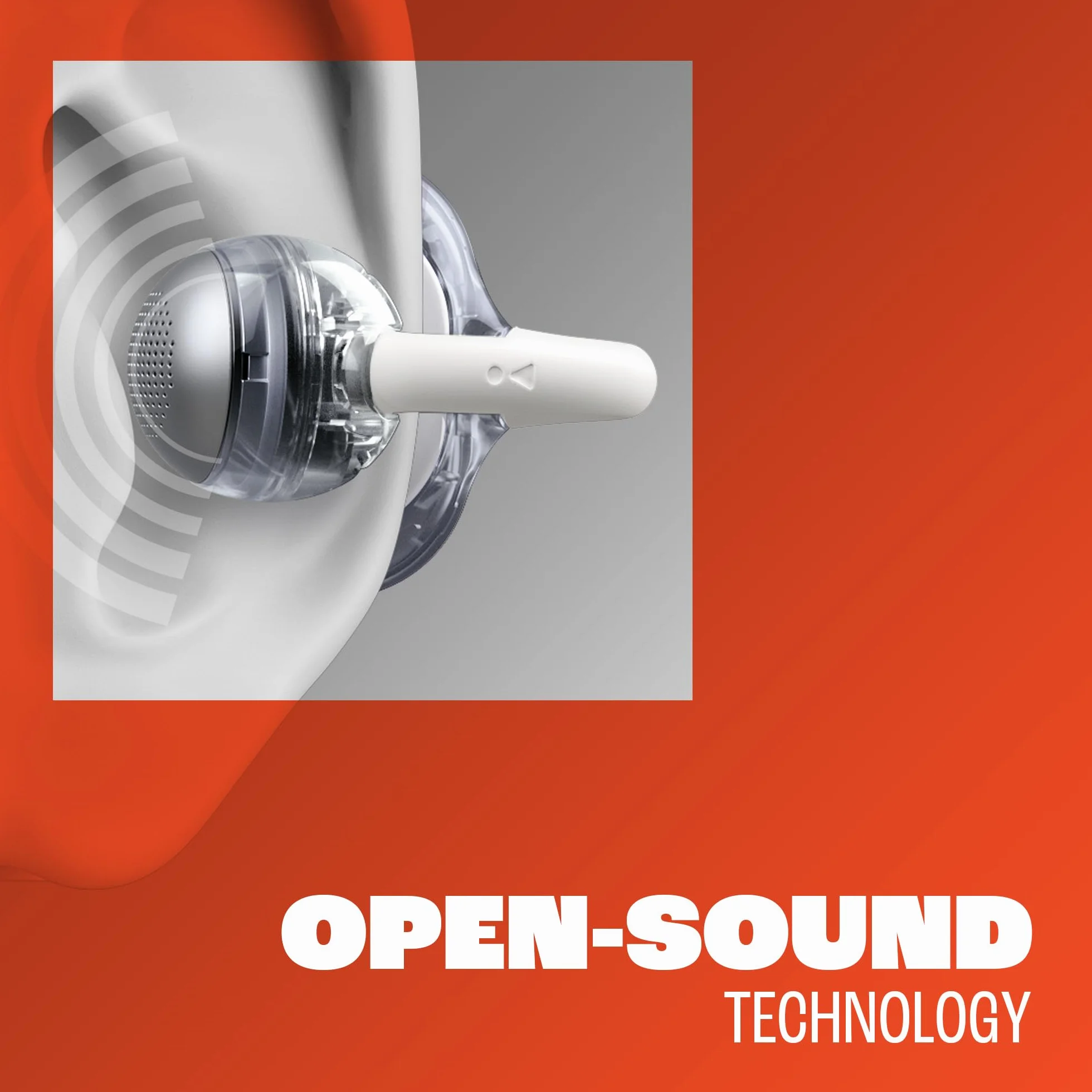 JBL Soundgear Clips True Wireless słuchawki o otwartej konstrukcji, SonicArc Design, do 32 godzin działania, odporne na wodę i kurz IP54, technologia JBL OpenSound, Ghost Black