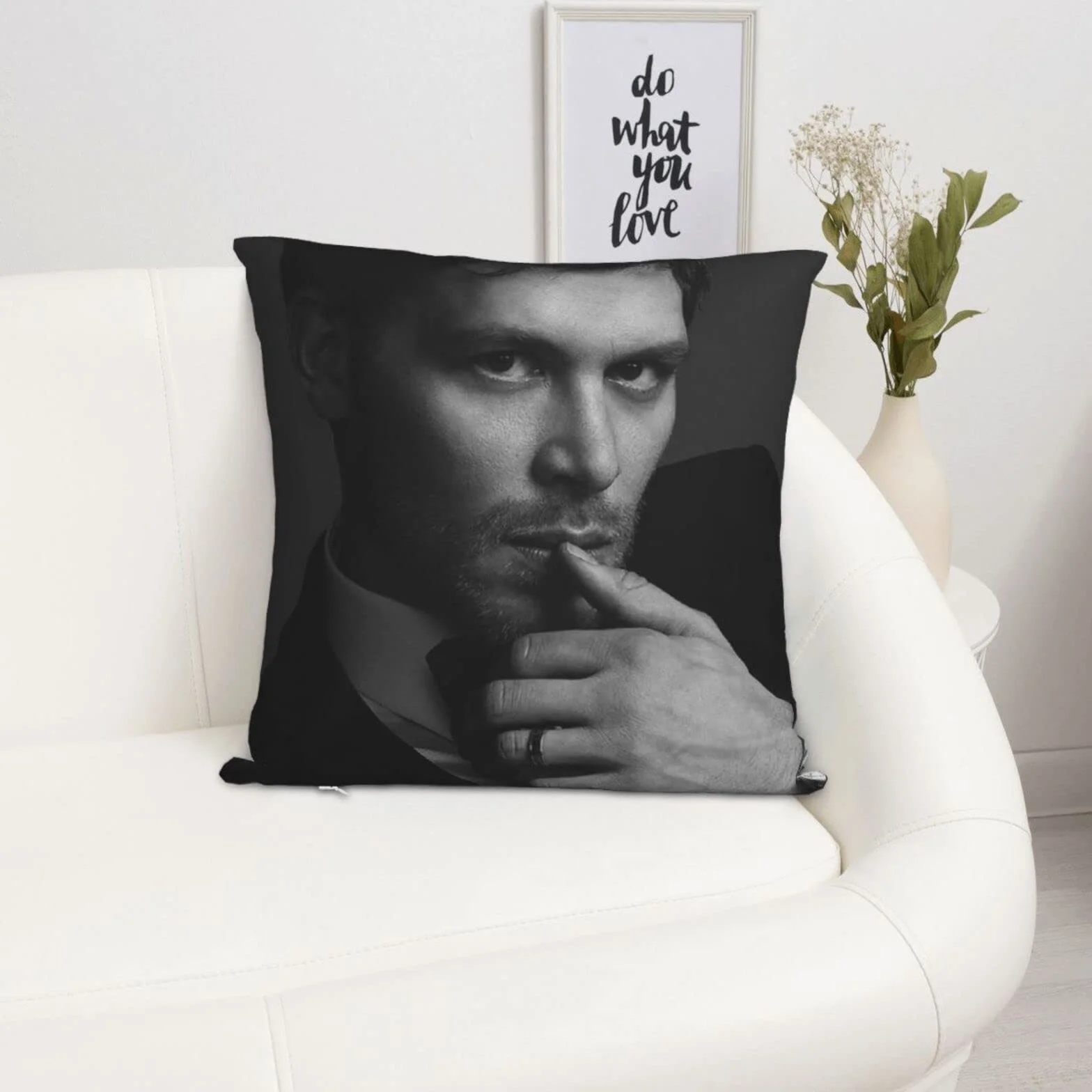 Joseph Morgan poszewki na poduszki dwustronne pluszowe poszewki na poduszki wystrój akademika do sypialni salonu 45 cm x 45 cm