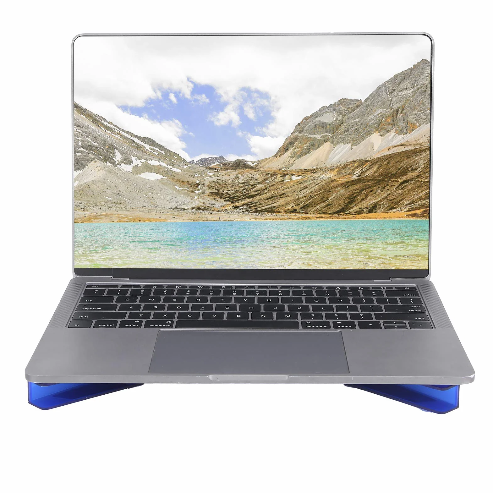 Podstawka chłodząca do laptopa, podwójny wentylator, składana, schowana, podkładka chłodząca, kabel USB, materiały eksploatacyjne do komputera, DR ‑ 2008F, wyjątkowa konstrukcja(niebieski)