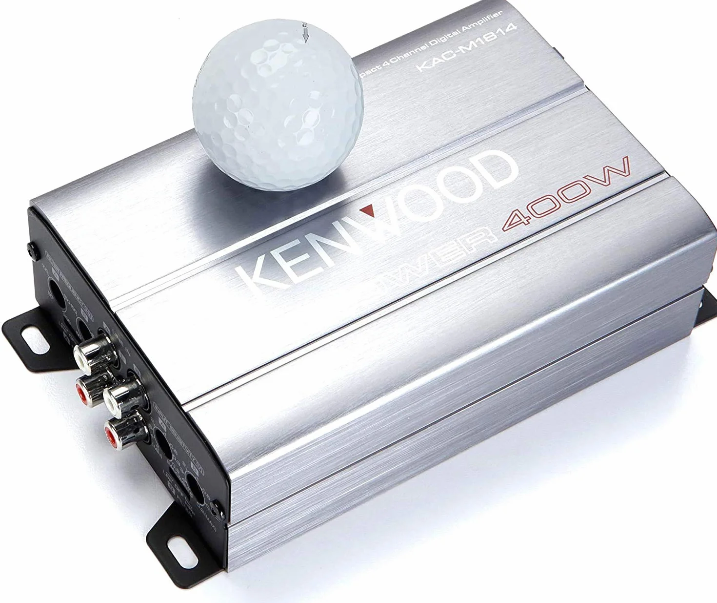 Kenwood KAC-M1814 4-kanałowy, kompaktowy, mostkowy wzmacniacz cyfrowy o mocy 400 W