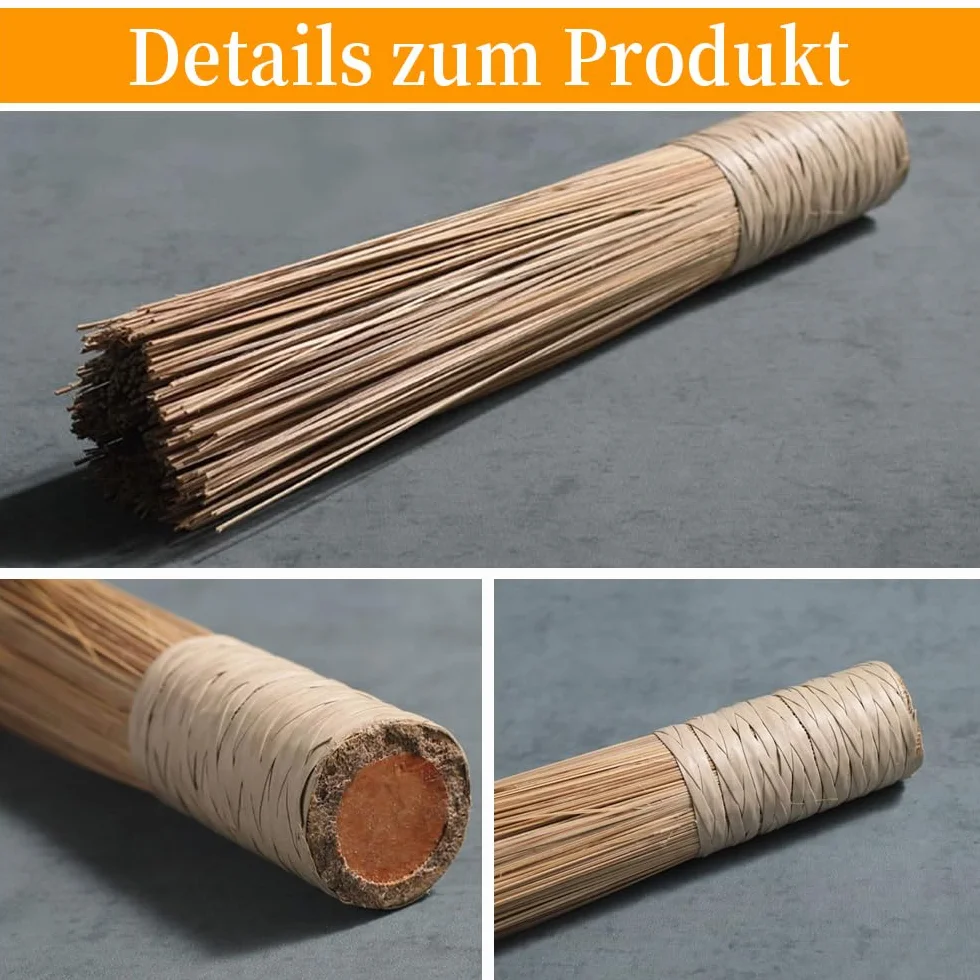 LATRAT Bamboo Wok Brush Cleaning Tool with Handle