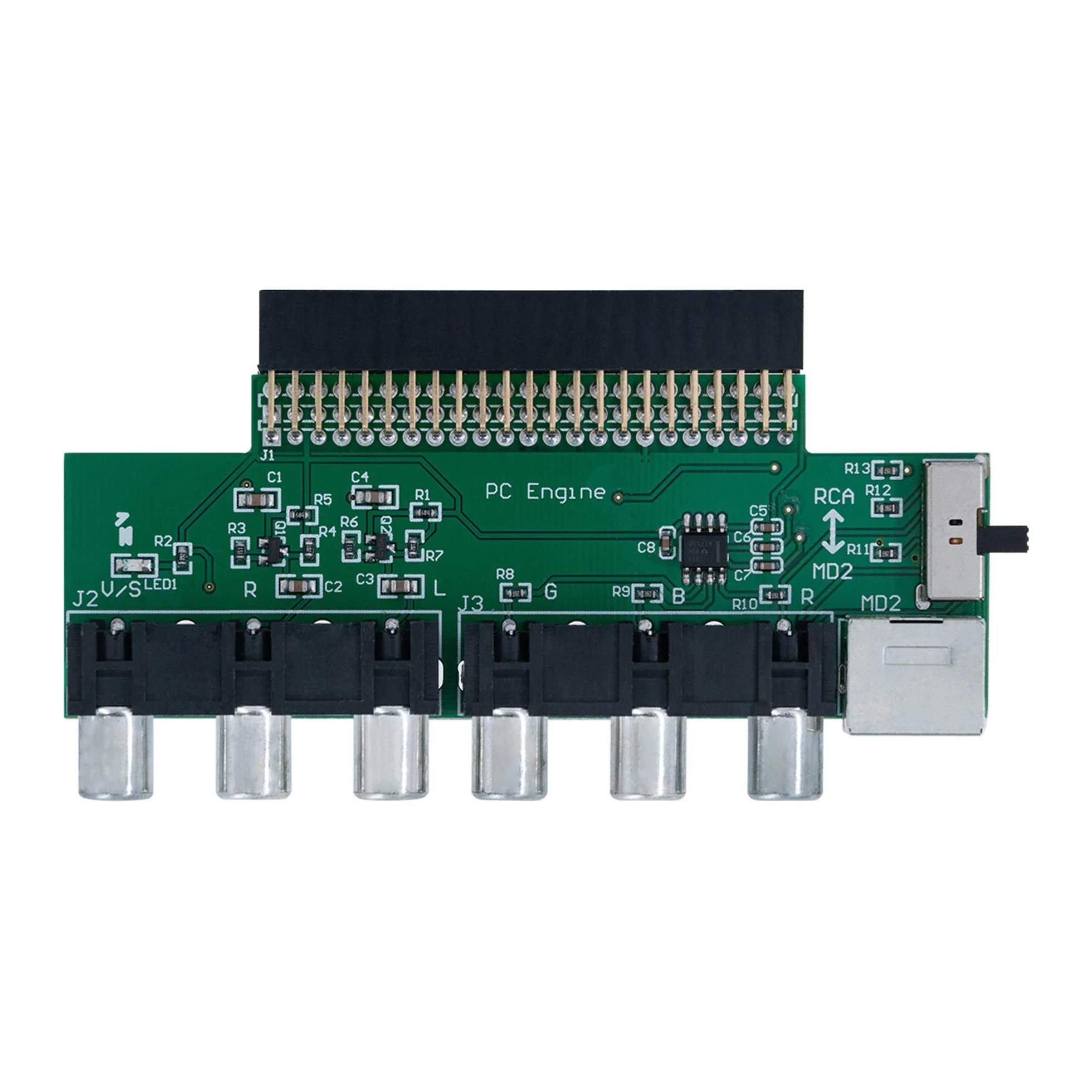 Mcbazel RGBS Video Booster Audio Signal Output Board for NEC PC Engine/TurboGrafx-16 Console