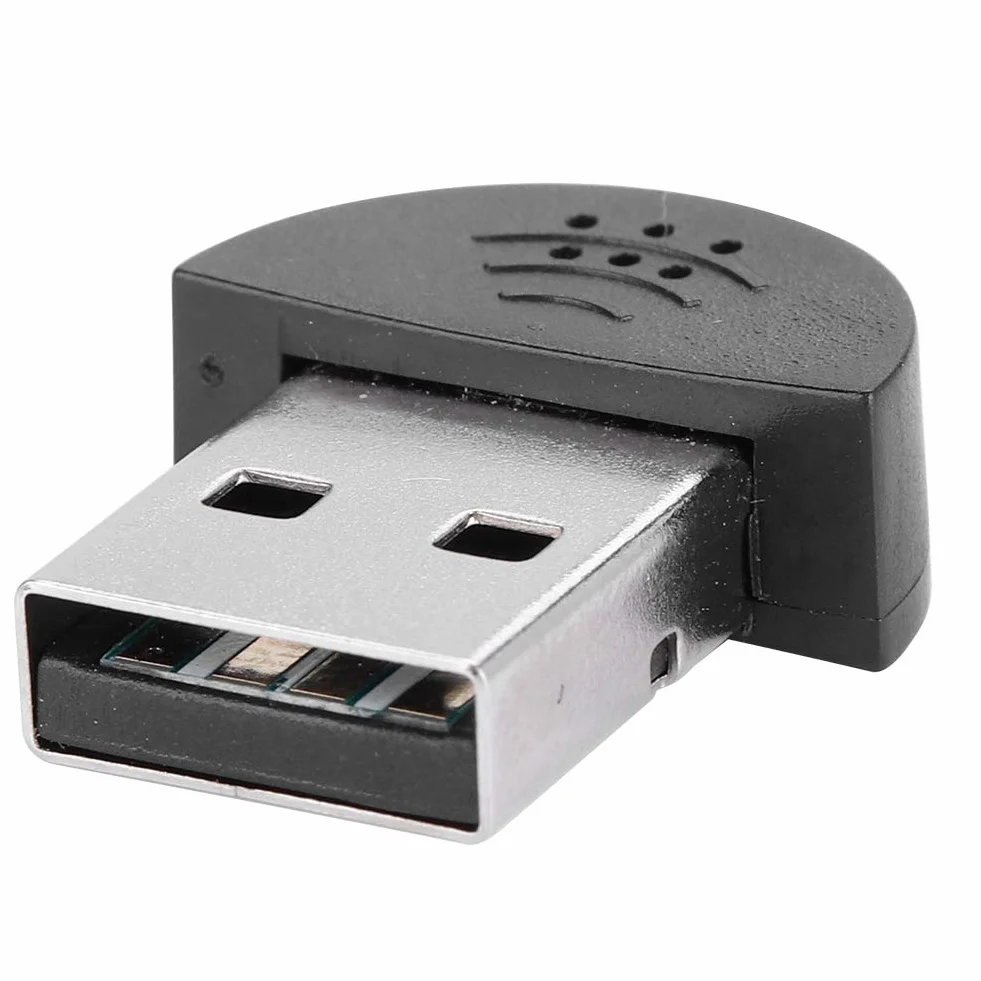 Mini mikrofon, przenośne studio USB Mowa 360 ° dookólna z tłumieniem szumów Nagrywanie mikrofonu Audio MIC Adapter do komputera PC (czarny)