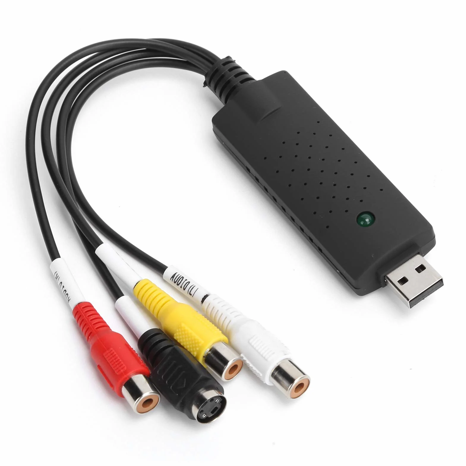 Karta przechwytywania USB 2.0 - AV/Composite i S-Video Audio Video Capture Card Karta do zbierania wideo dla systemu operacyjnego XP/Vista/7/8/10/Linux