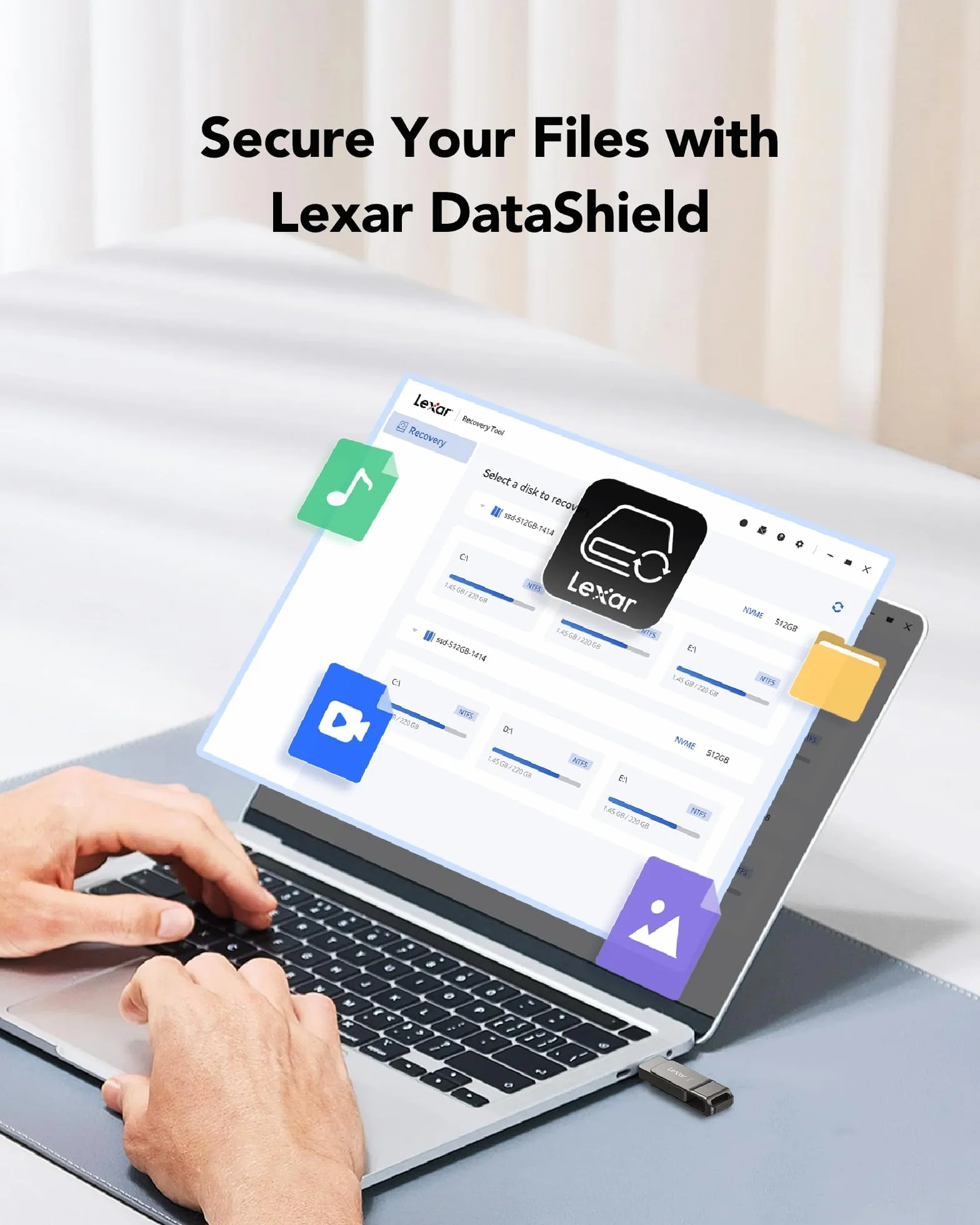 Lexar D40E 64GB Dual USB 3.2 Gen 1 Type-C Jump Drive, USB-C Flash Drive Materiał metalowy obrotowy klucz USB, kompatybilny z iPhonem, szary tytanowy