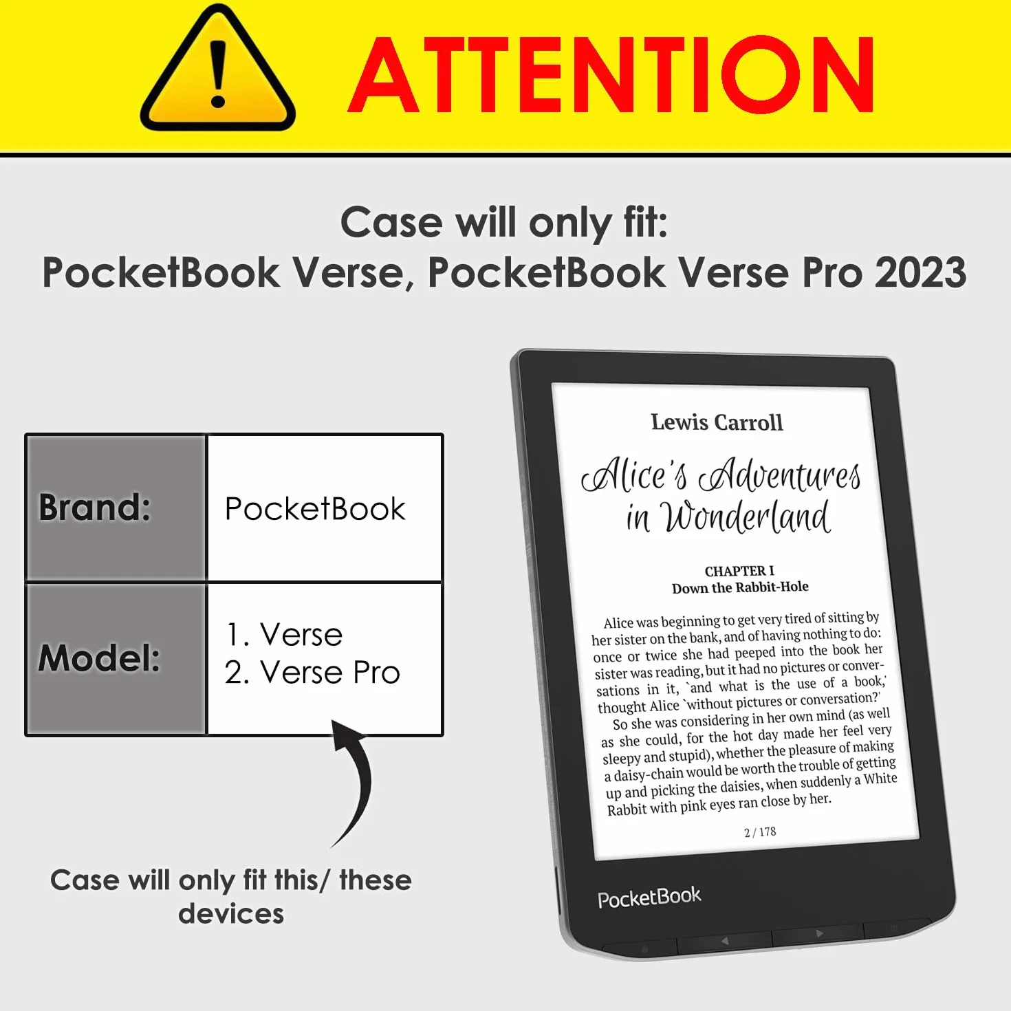 Forefront Cases Etui na Pocketbook Verse i Verse Pro (model: 2023) - Smukłe, lekkie i ochronne etui z funkcją Smart Auto Sleep (obudowa) - różowe złoto