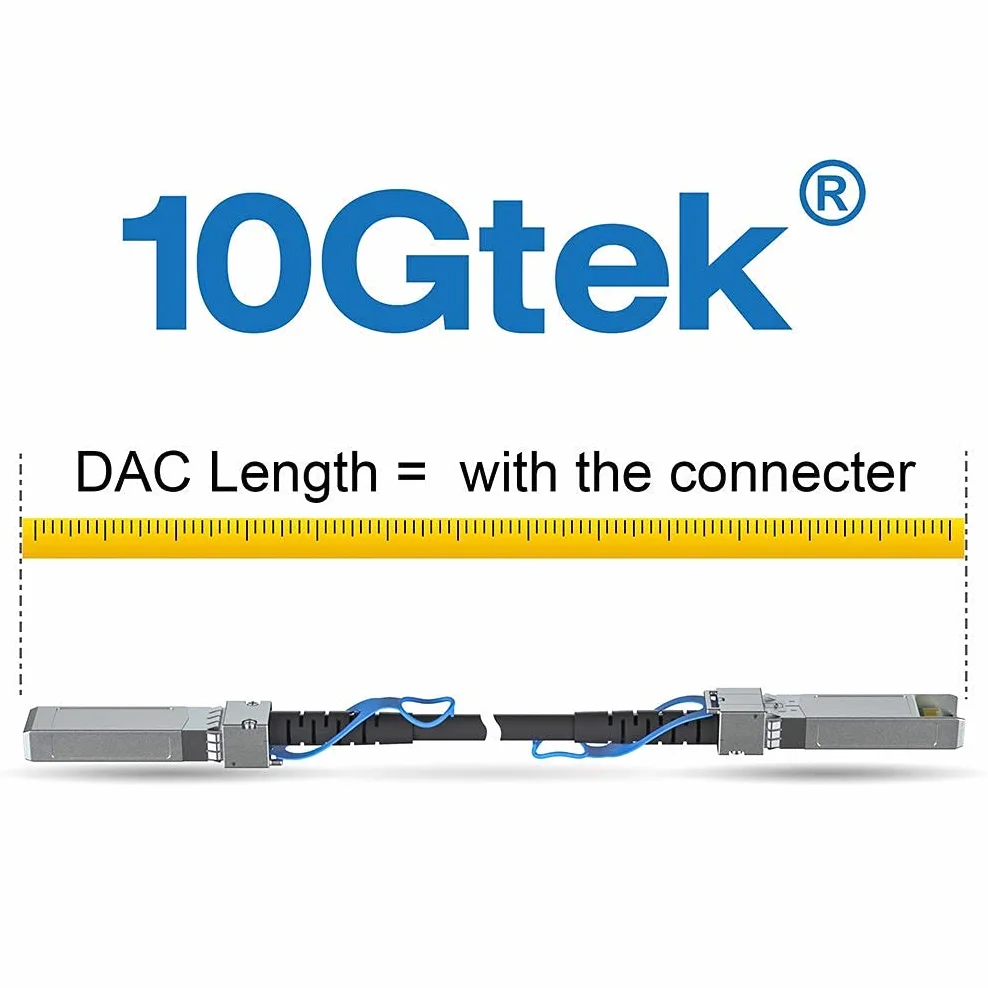 1.25G SFP DAC Twinax Cable 0.5-Meter(1.65ft), Passive, Compatible for Cisco SFP-1GBASE-CU0.5M, Ubiquiti UniFi, Netgear, D-Link, TP-LINK, Zyxel, QNAP NAS, Mikrotik and more
