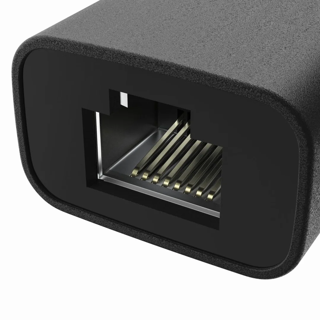 Hama Adapter USB-C do RJ45/LAN 2.5 Gbps, Przejściówka Ethernet, Szybka i Stabilna Transmisja, Elastyczny i Trwały, Ekologiczny